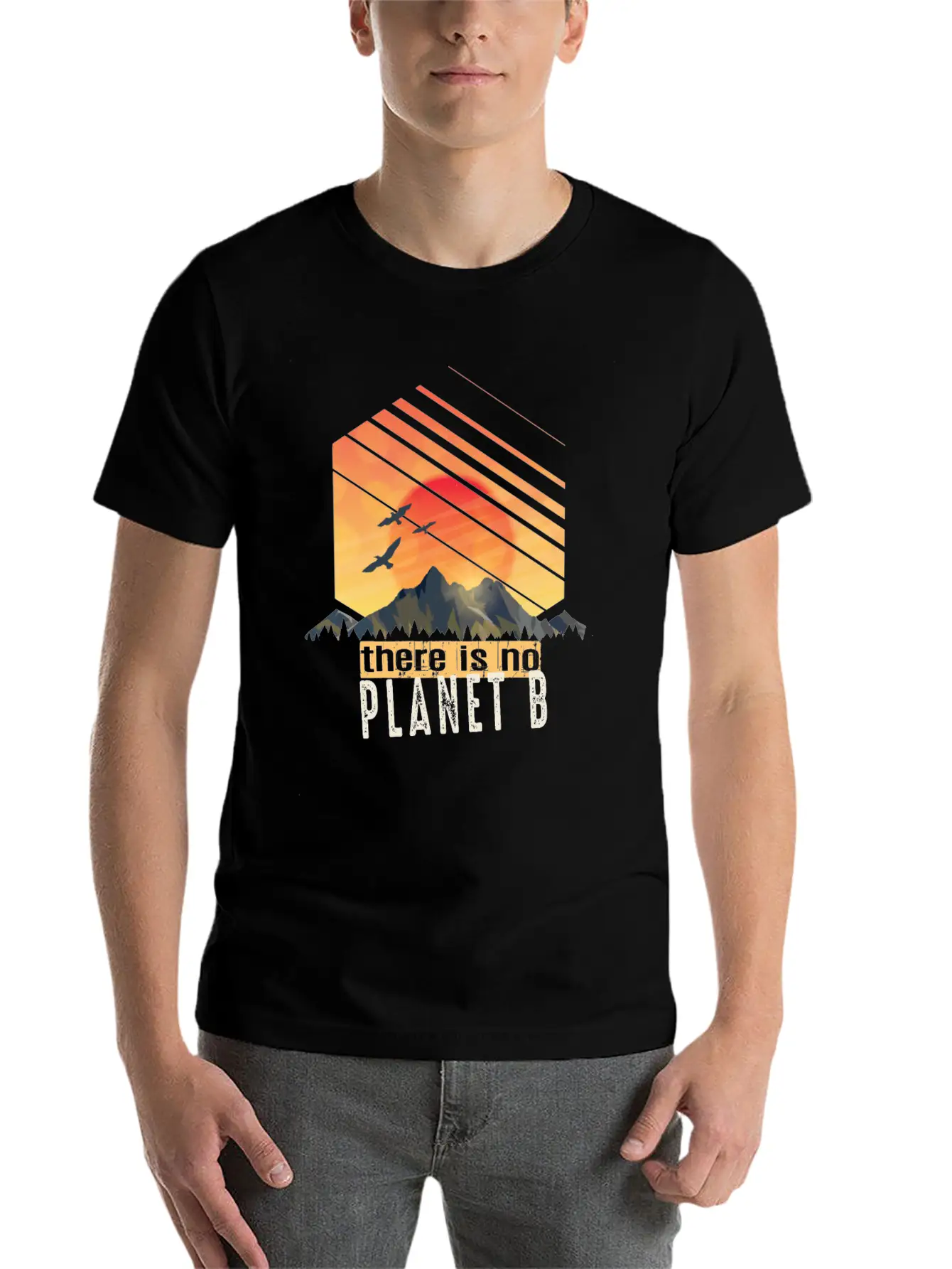 Thereis No Planet B, Climate Change Stylish Everyday T-Shirt – Unisex Basic Cotton Tee