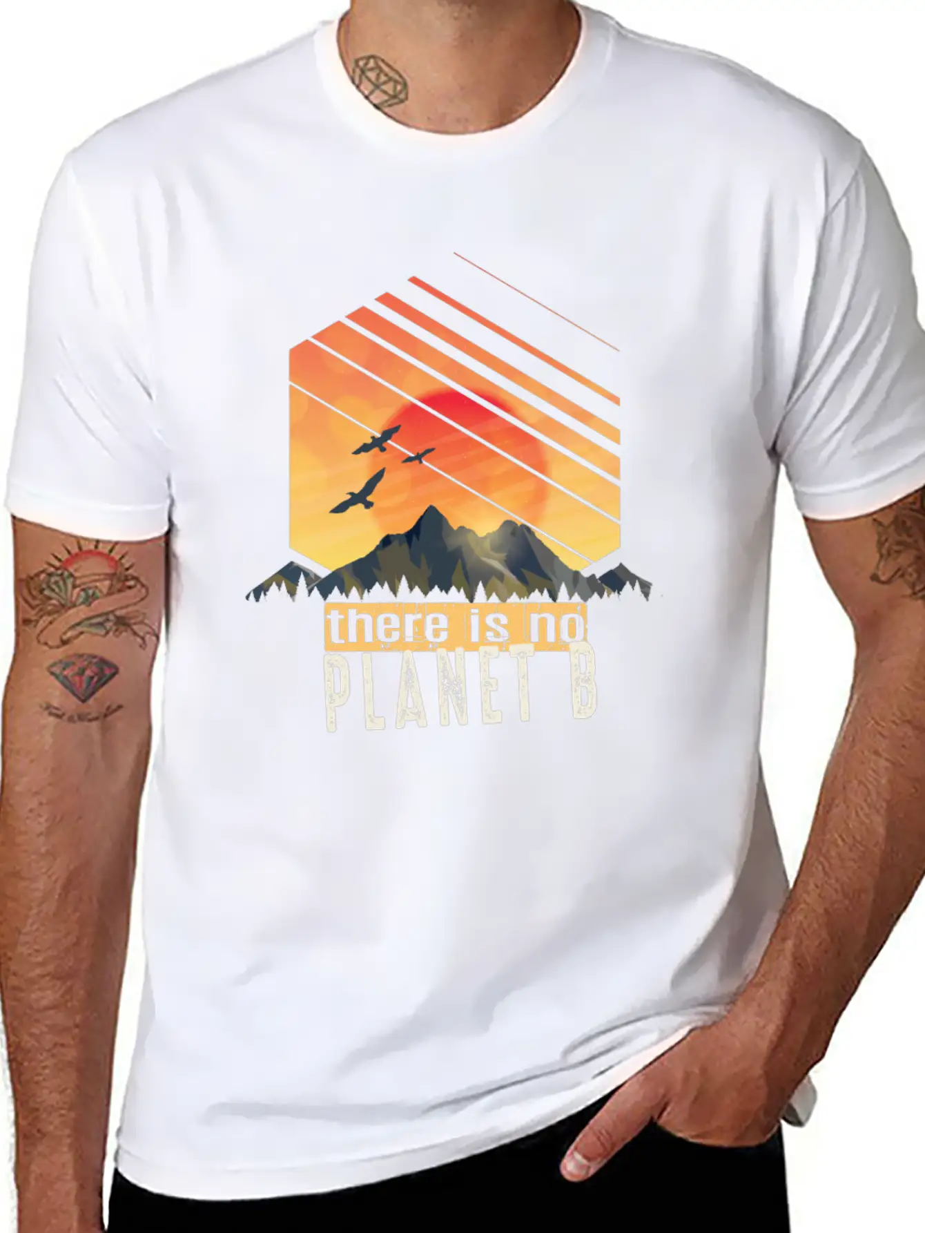 Thereis No Planet B, Climate Change Stylish Everyday T-Shirt – Unisex Basic Cotton Tee