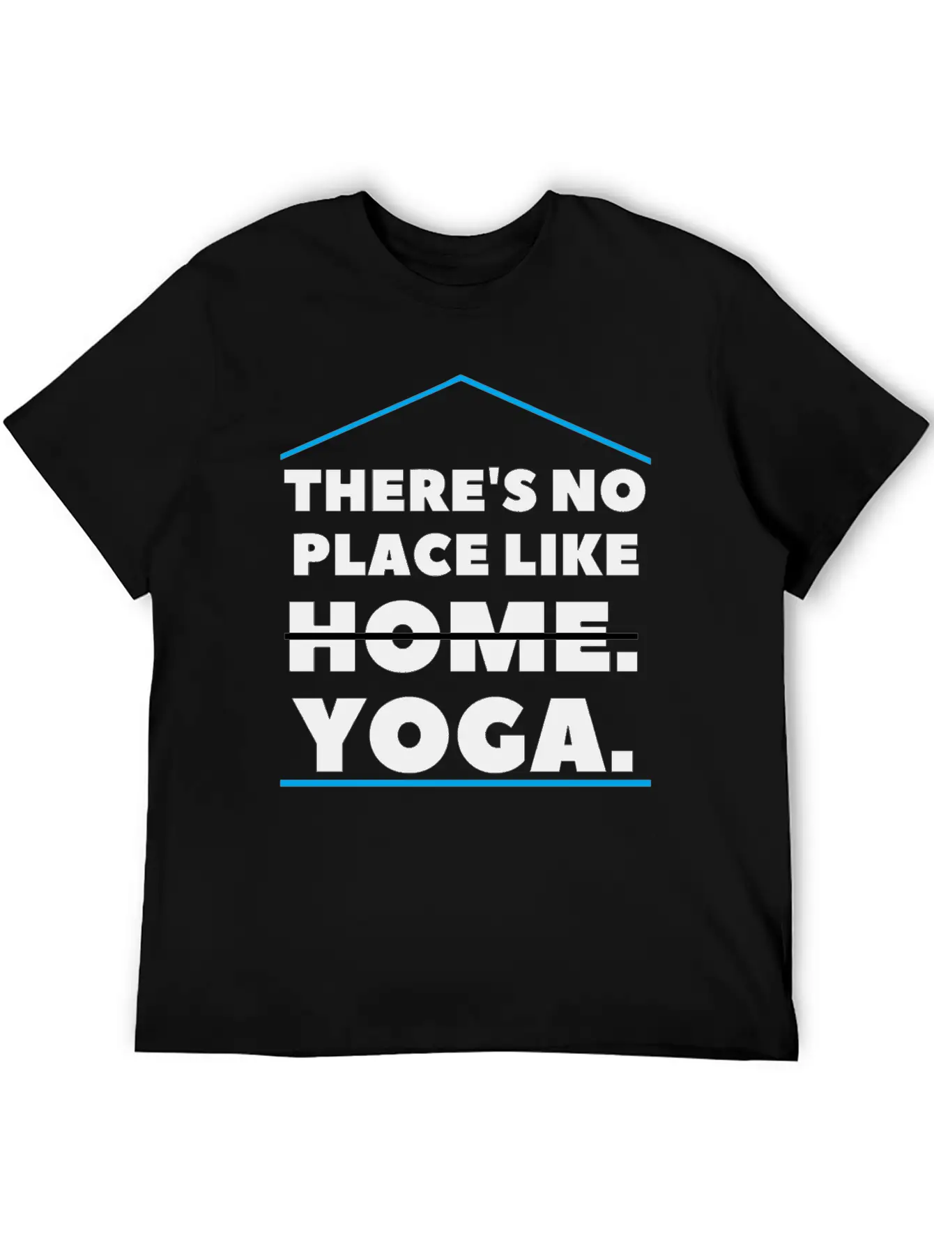 There's No Place Like Yoga Comfortable Minimalist Graphic Tee – Summer Style Essential