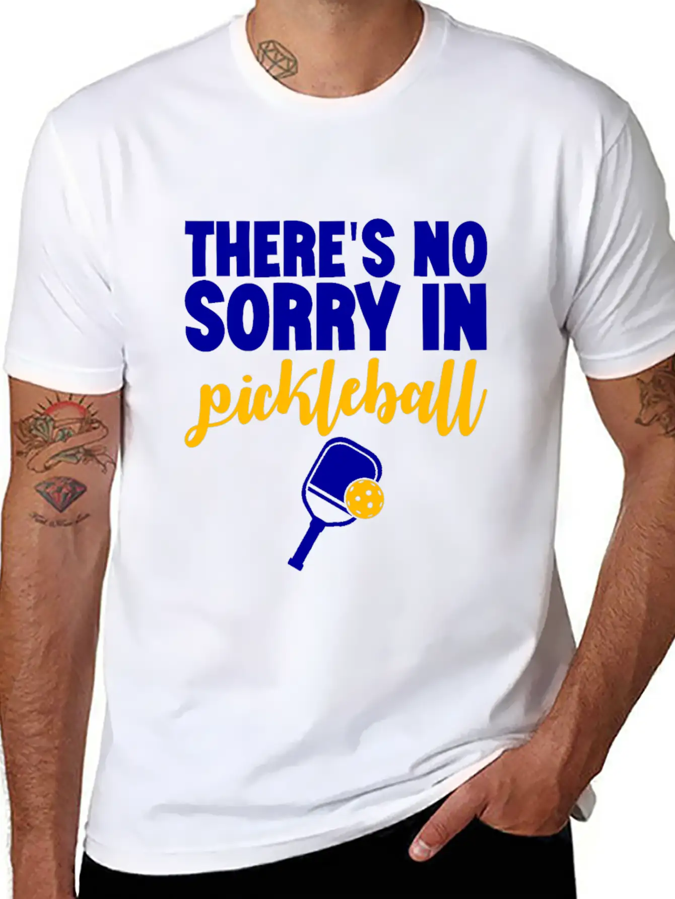 There's No Sorry In Pickleball 7 Stylish Everyday T-Shirt – Unisex Basic Cotton Tee
