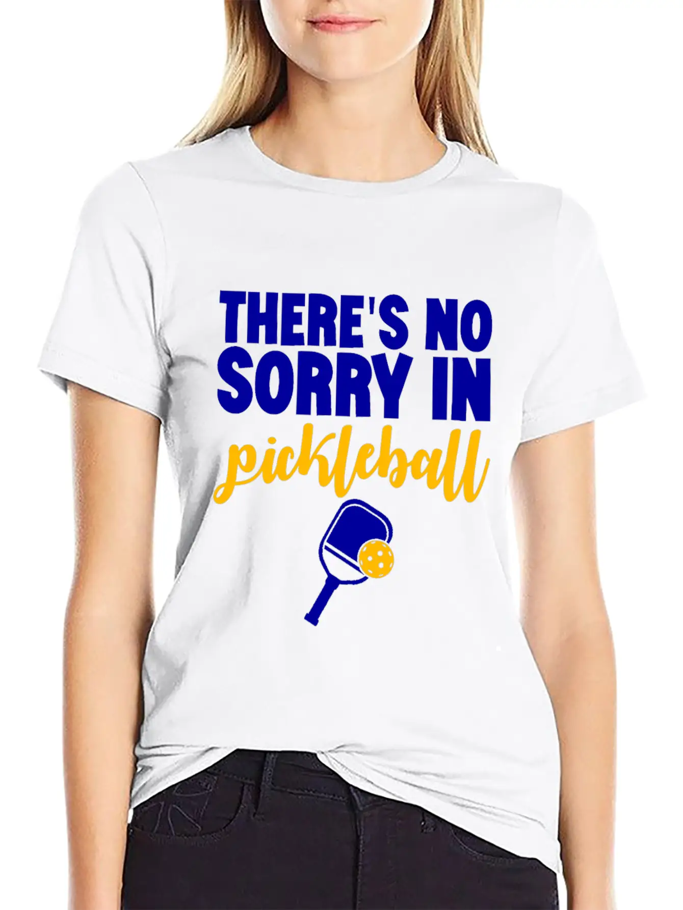 There's No Sorry In Pickleball 7 Stylish Everyday T-Shirt – Unisex Basic Cotton Tee