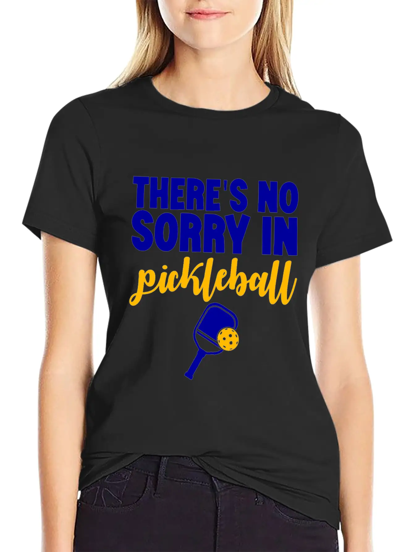 There's No Sorry In Pickleball 7 Stylish Everyday T-Shirt – Unisex Basic Cotton Tee