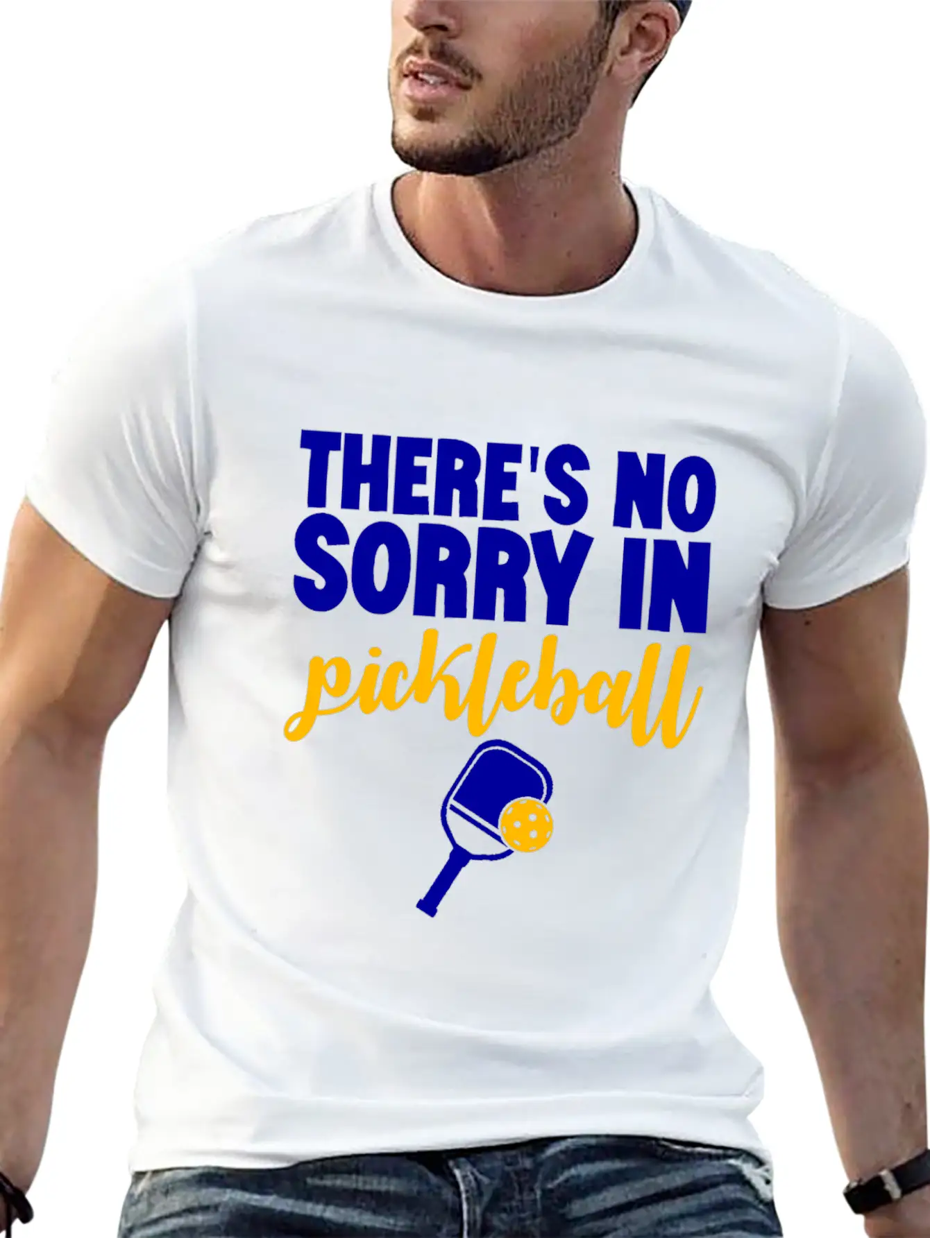 There's No Sorry In Pickleball 7 Stylish Everyday T-Shirt – Unisex Basic Cotton Tee