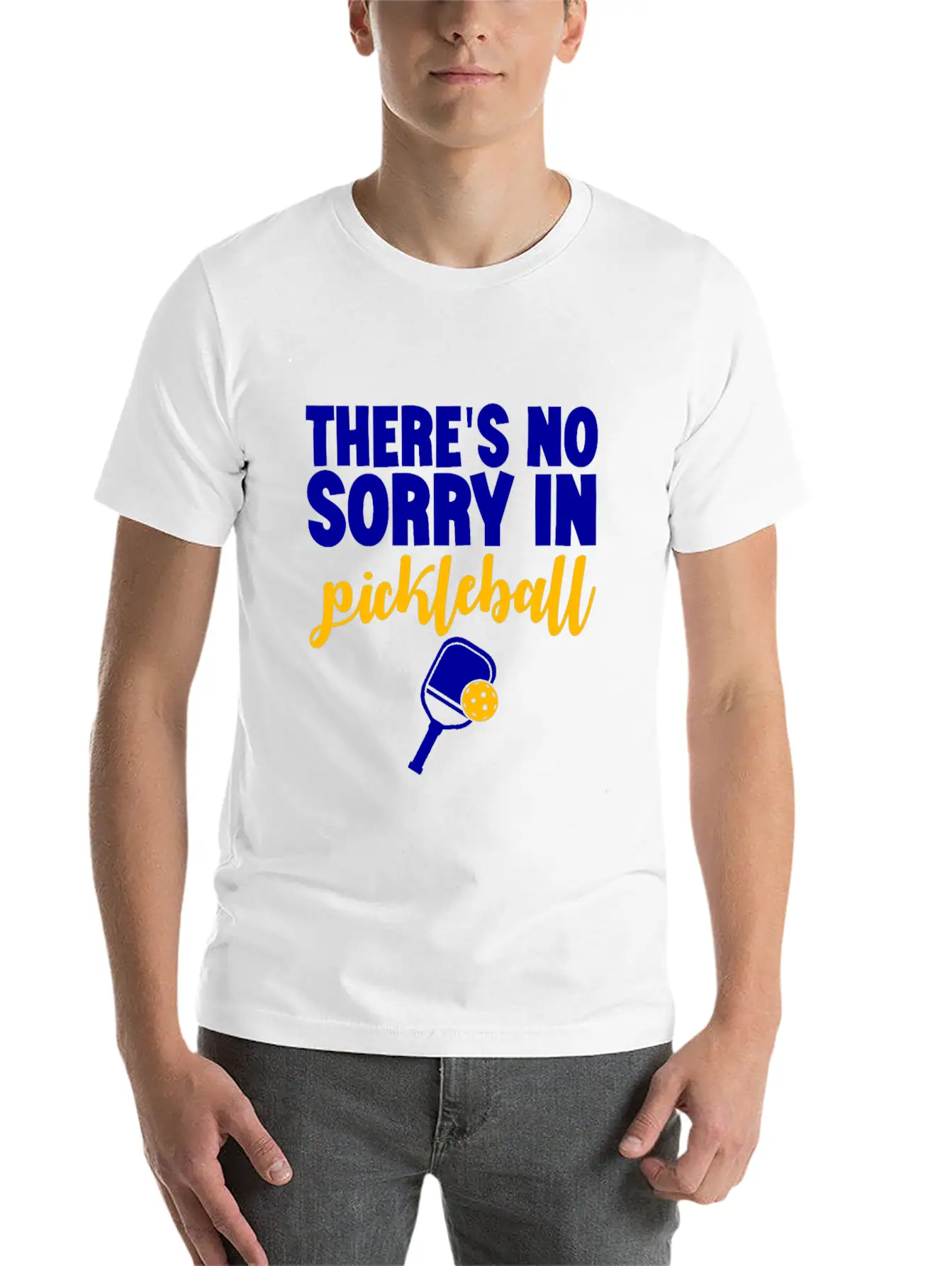 There's No Sorry In Pickleball 7 Stylish Everyday T-Shirt – Unisex Basic Cotton Tee