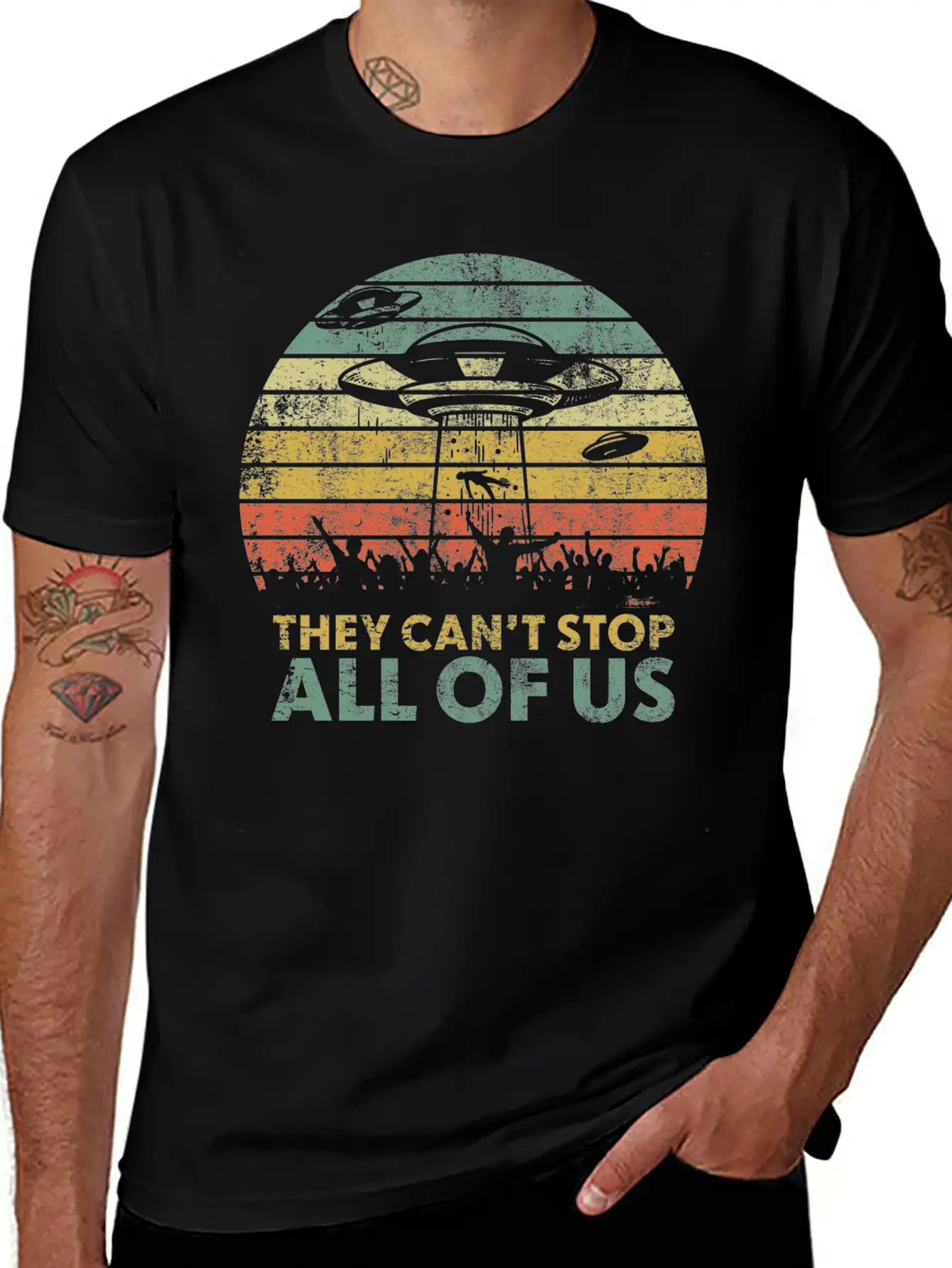 They Can't Stop All Of Us - Storm Area 51 Stylish Everyday T-Shirt – Unisex Basic Cotton Tee