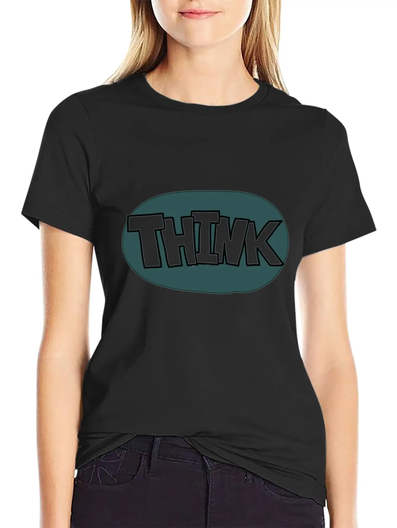 Think Bubble Style Comfortable Minimalist Graphic Tee – Summer Style Essential