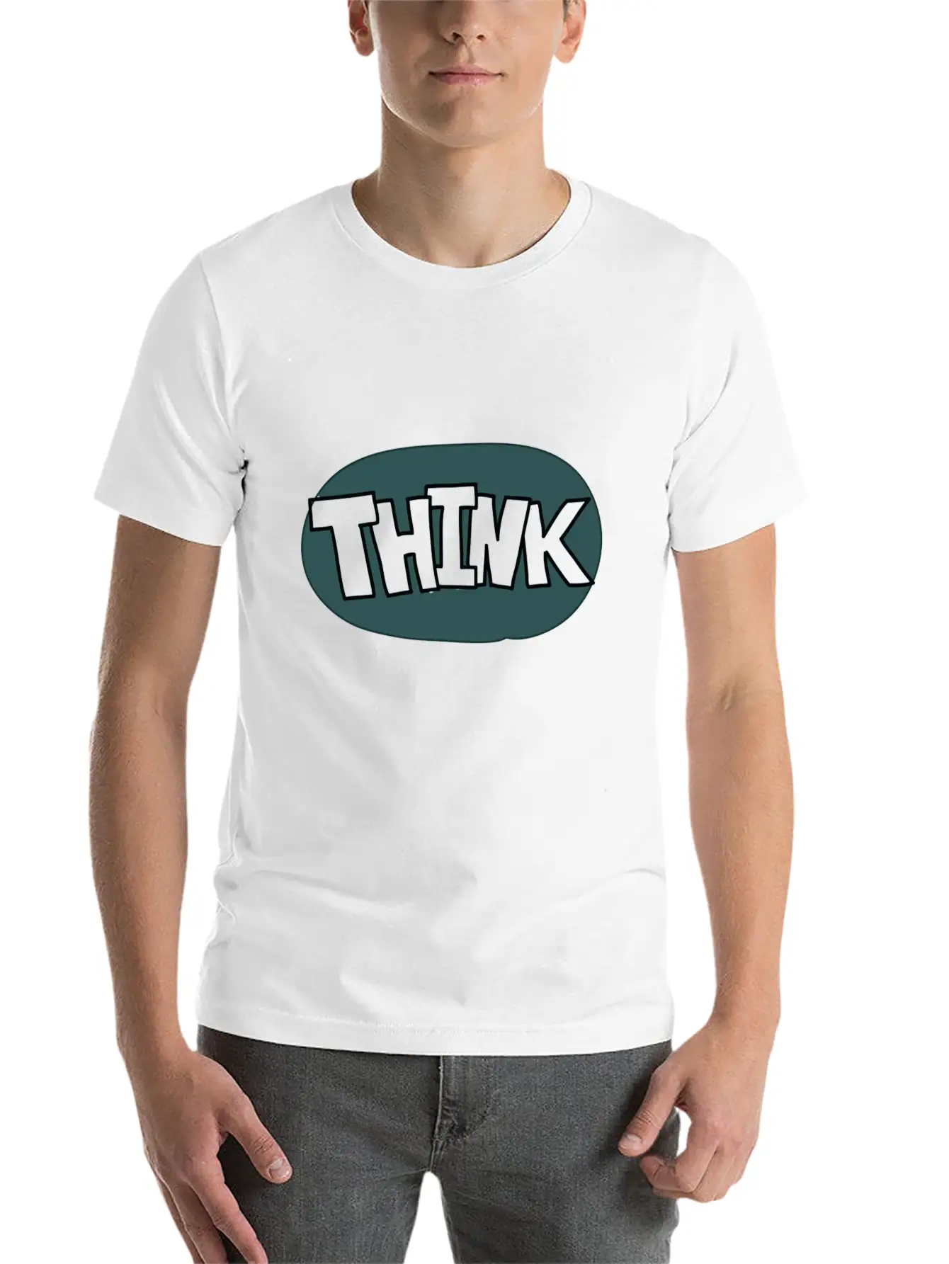 Think Bubble Style Comfortable Minimalist Graphic Tee – Summer Style Essential