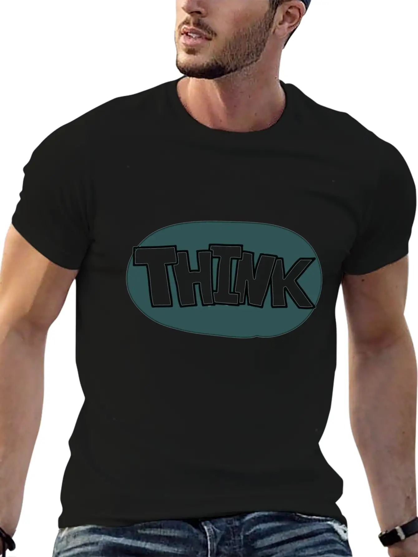 Think Bubble Style Comfortable Minimalist Graphic Tee – Summer Style Essential