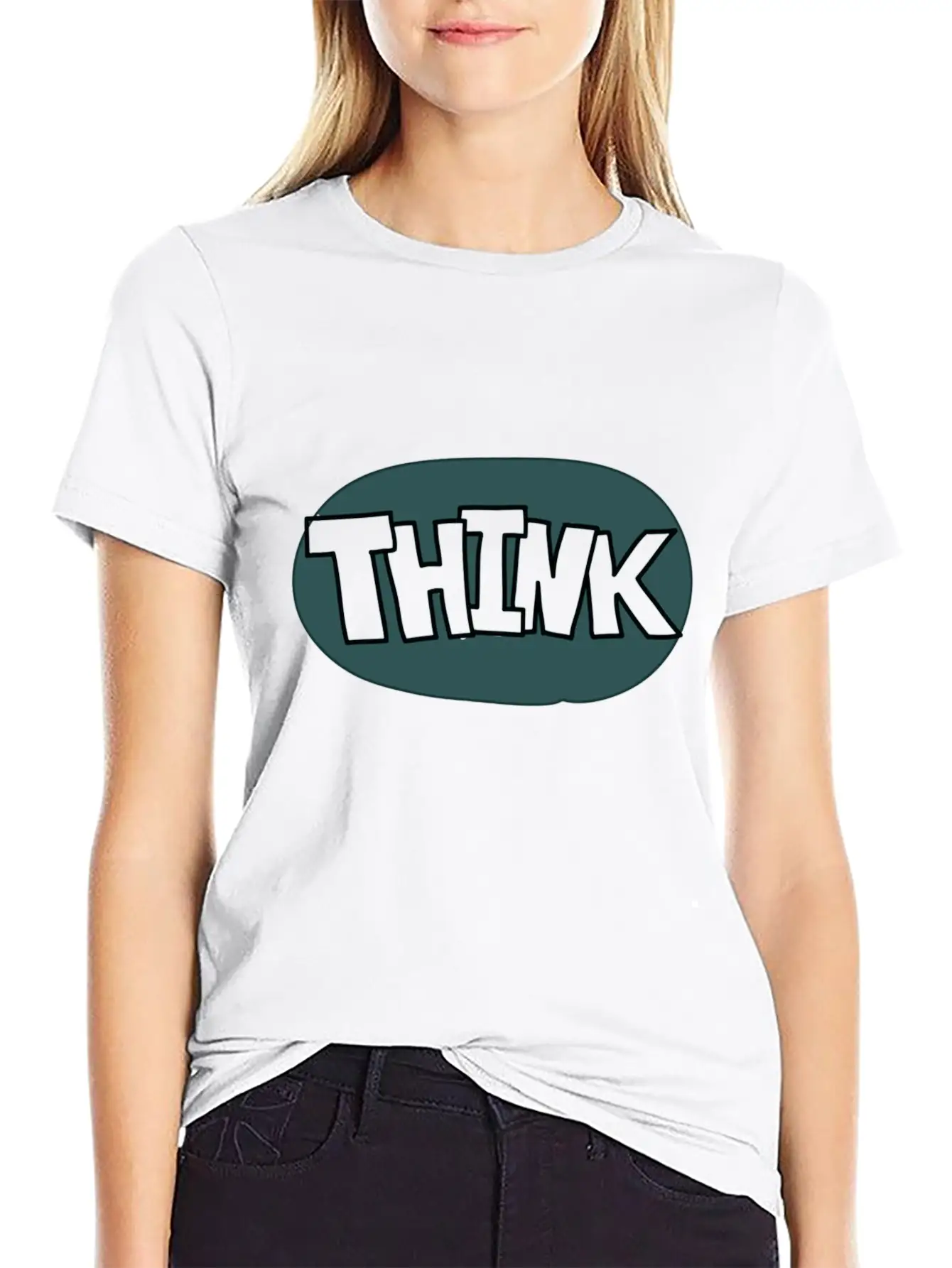 Think Bubble Style Comfortable Minimalist Graphic Tee – Summer Style Essential
