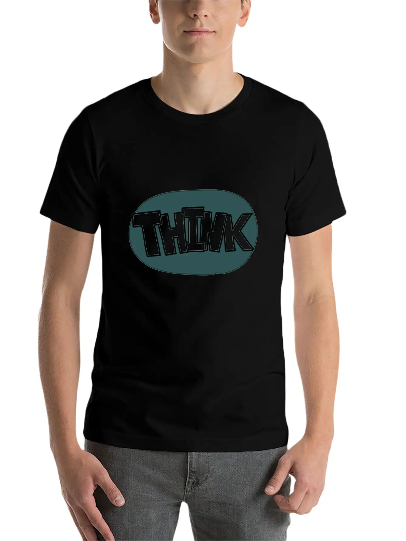 Think Bubble Style Comfortable Minimalist Graphic Tee – Summer Style Essential