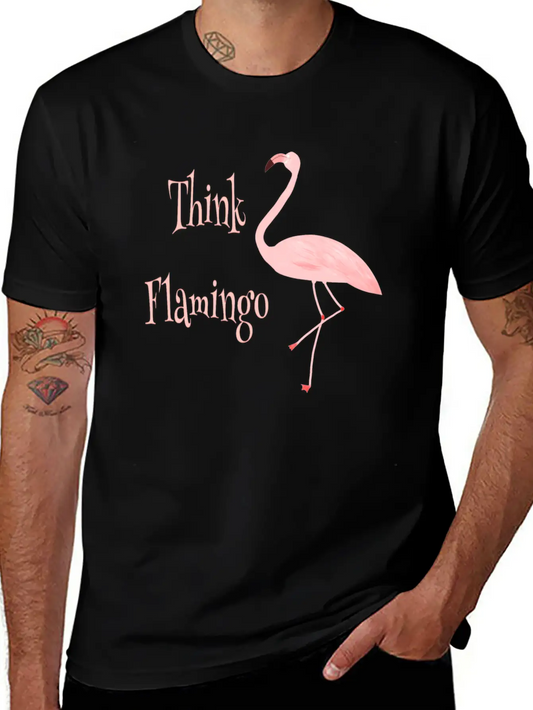 Think Flamingo Timeless Short Sleeve Tee – Comfy And Minimalist Design