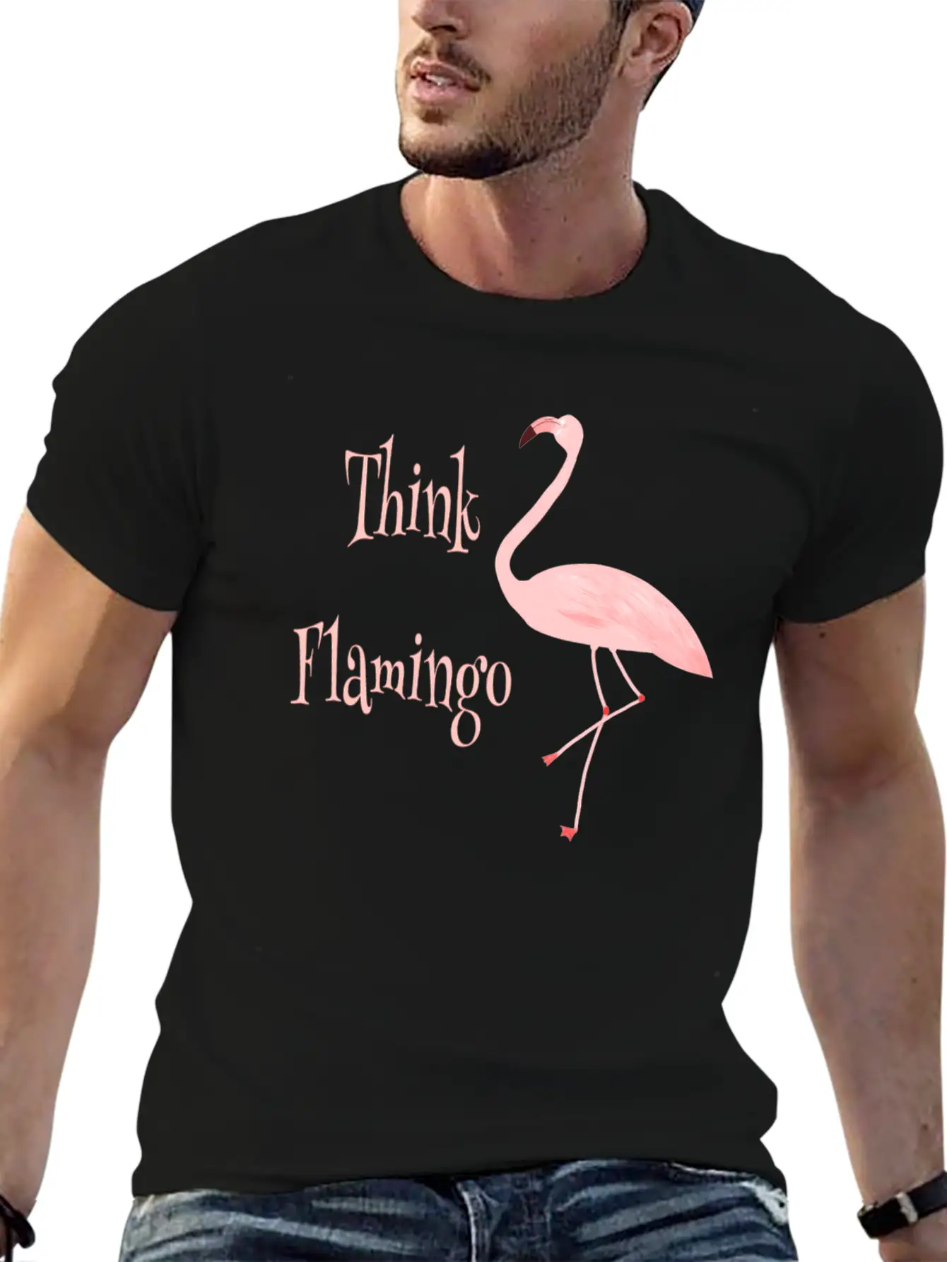 Think Flamingo Timeless Short Sleeve Tee – Comfy And Minimalist Design