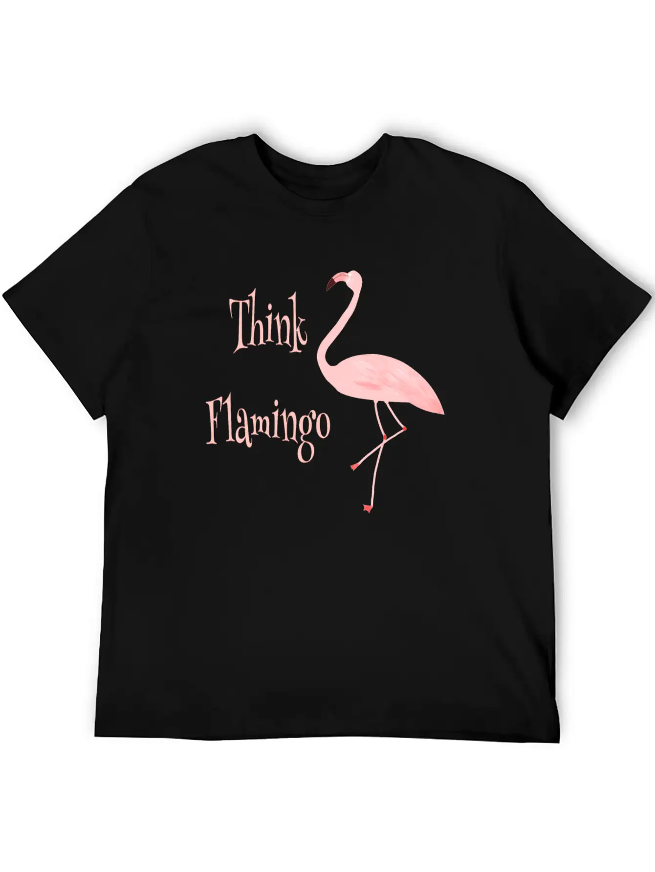 Think Flamingo Timeless Short Sleeve Tee – Comfy And Minimalist Design