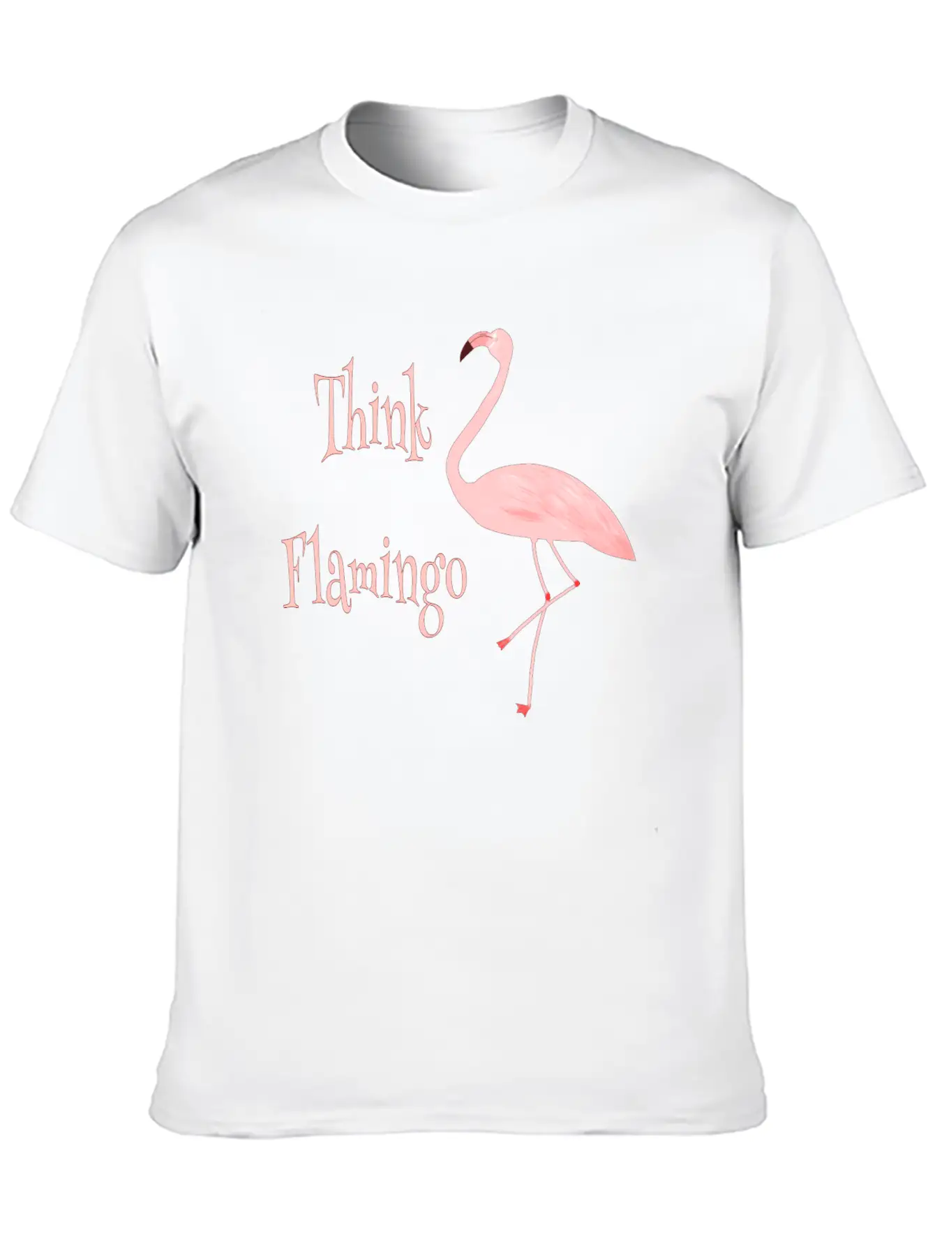 Think Flamingo Timeless Short Sleeve Tee – Comfy And Minimalist Design