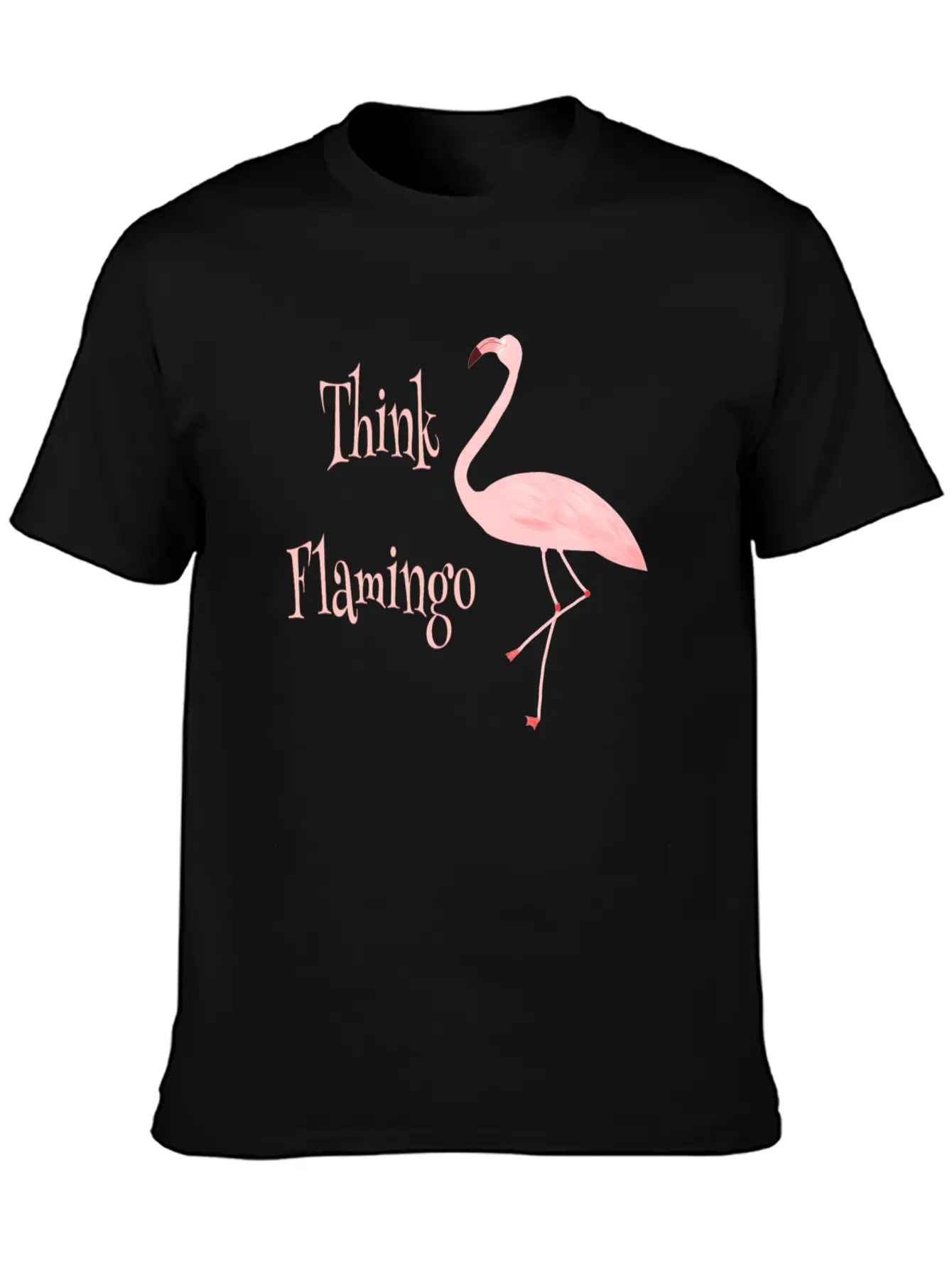 Think Flamingo Timeless Short Sleeve Tee – Comfy And Minimalist Design