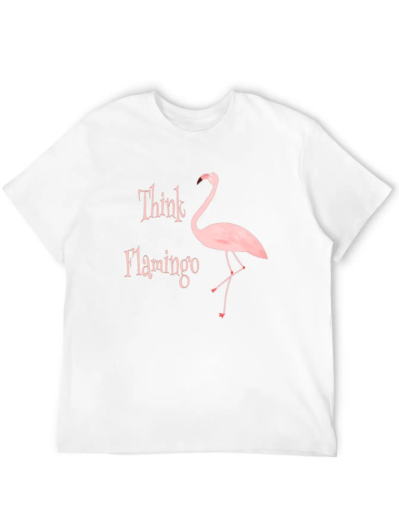 Think Flamingo Timeless Short Sleeve Tee – Comfy And Minimalist Design