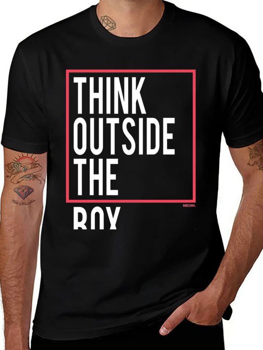 Think Outside The Box Essential Unisex Summer Tee – Soft Cotton Casual Fit
