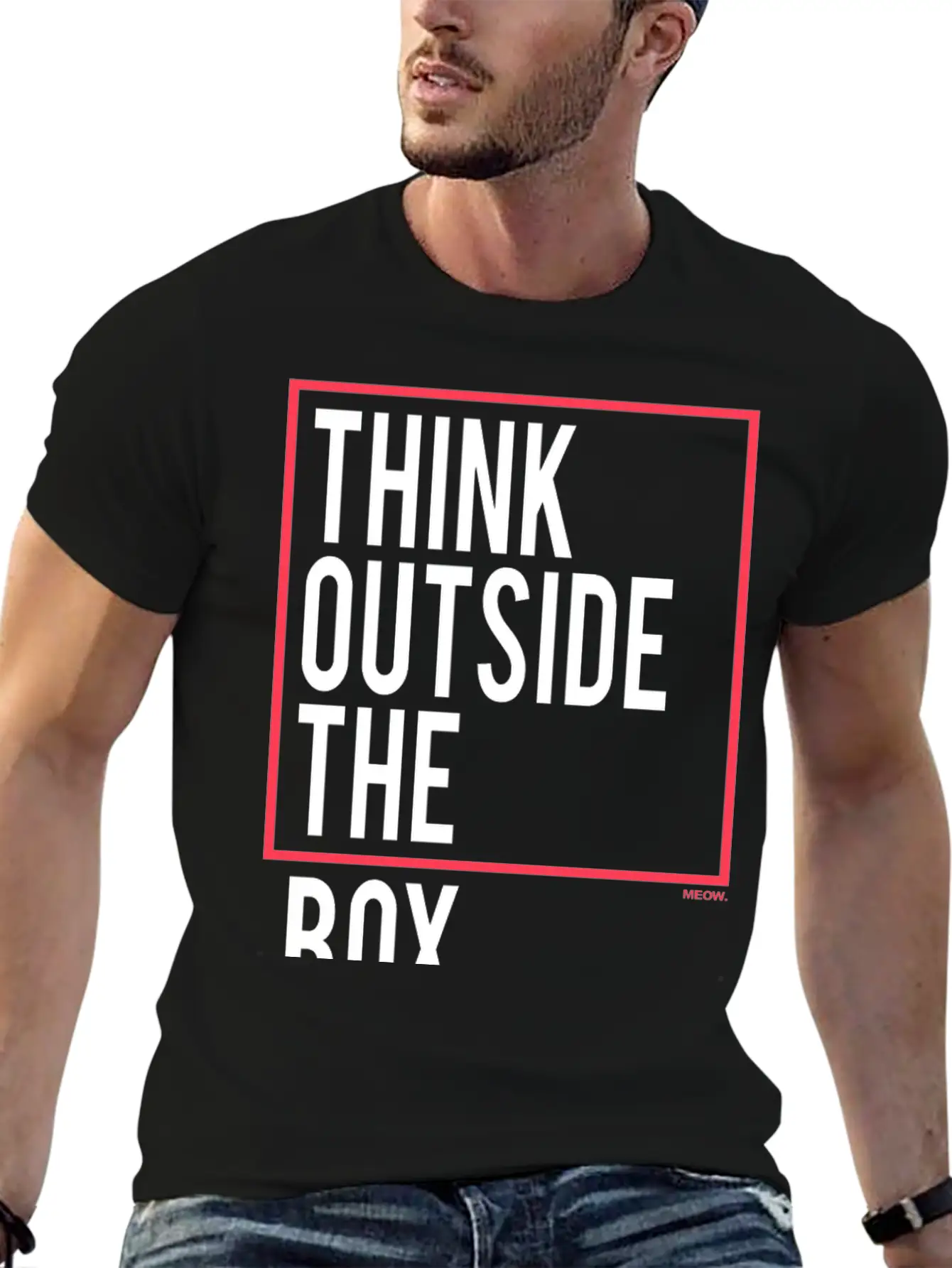 Think Outside The Box Essential Unisex Summer Tee – Soft Cotton Casual Fit