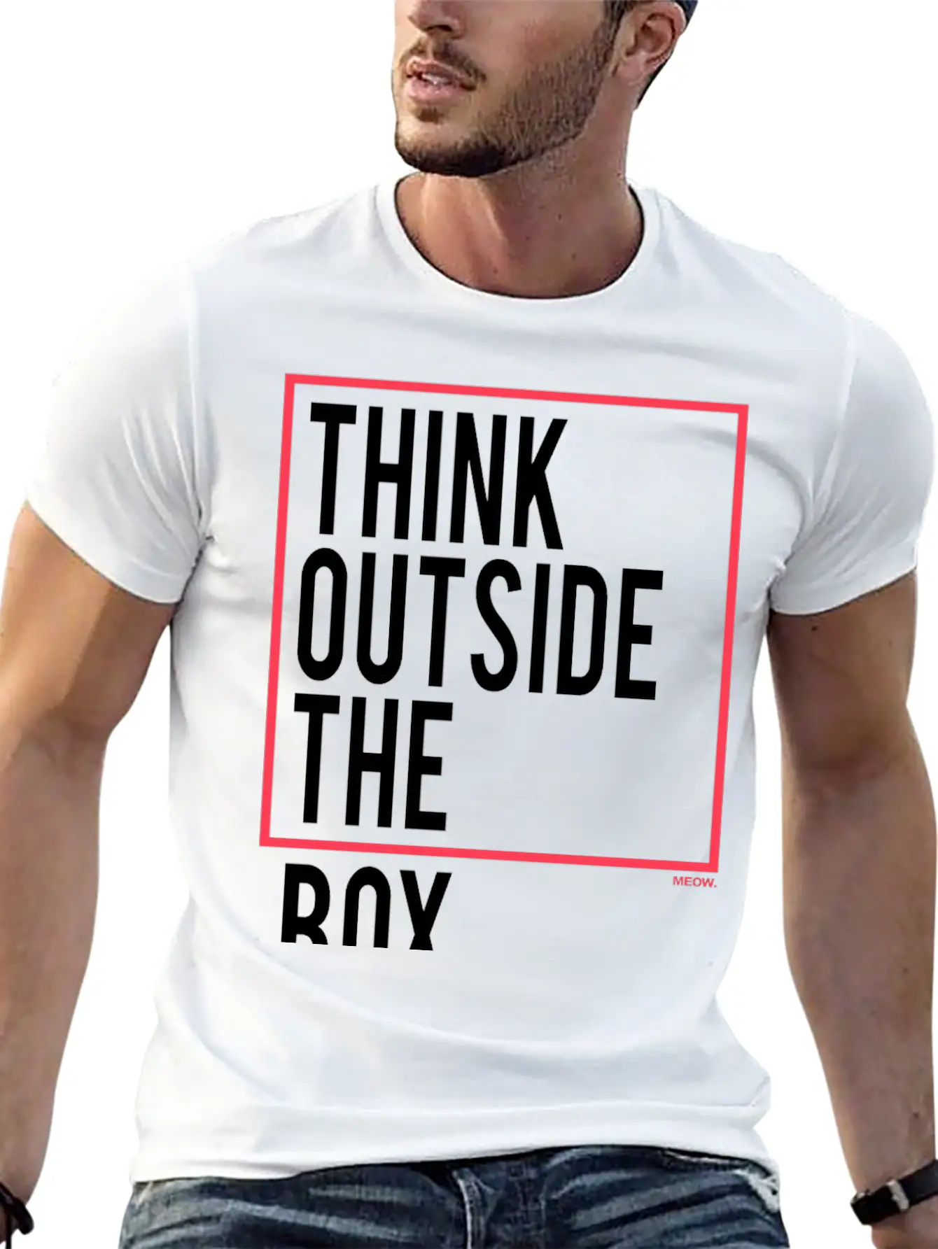 Think Outside The Box Essential Unisex Summer Tee – Soft Cotton Casual Fit