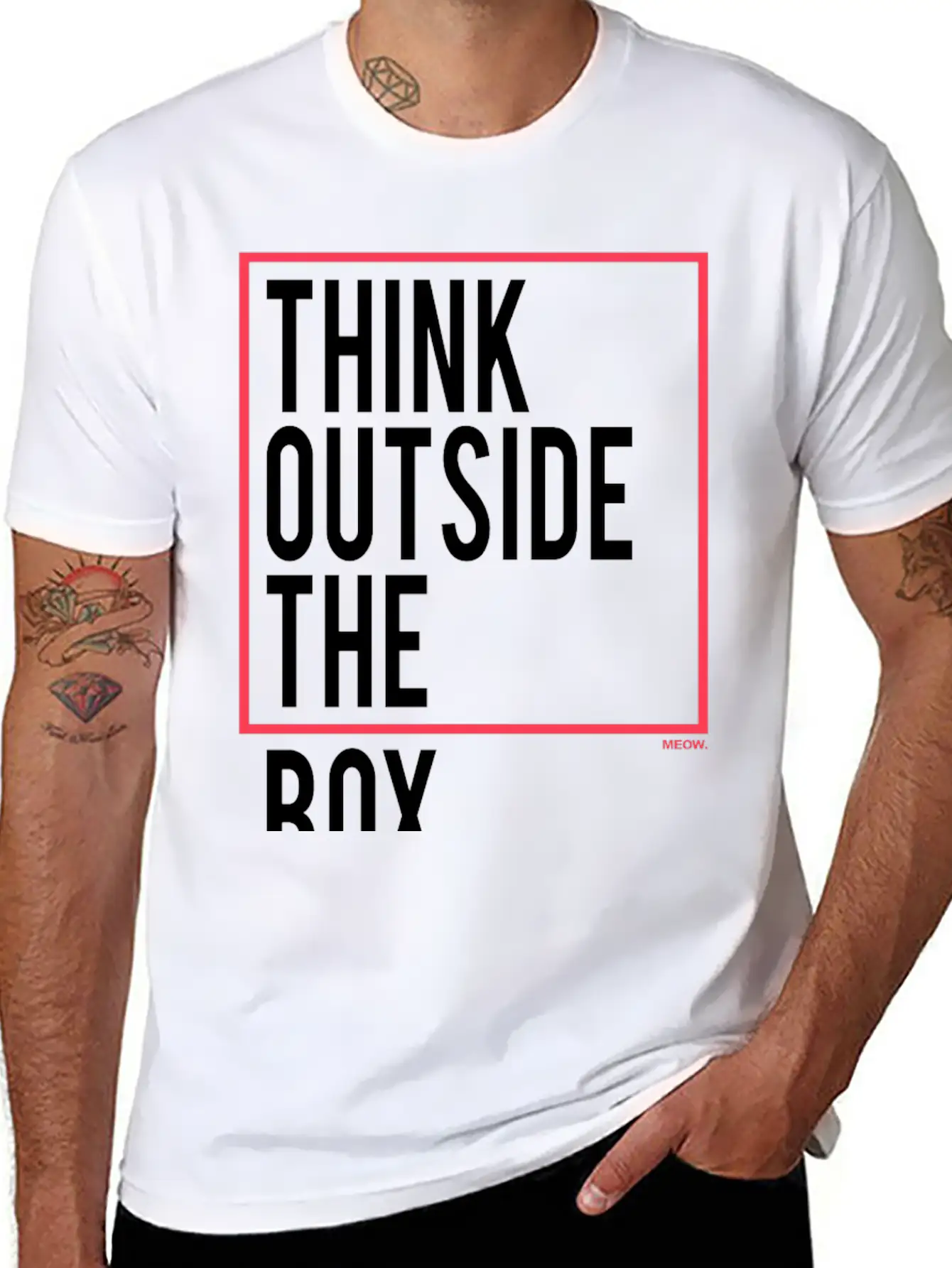 Think Outside The Box Essential Unisex Summer Tee – Soft Cotton Casual Fit