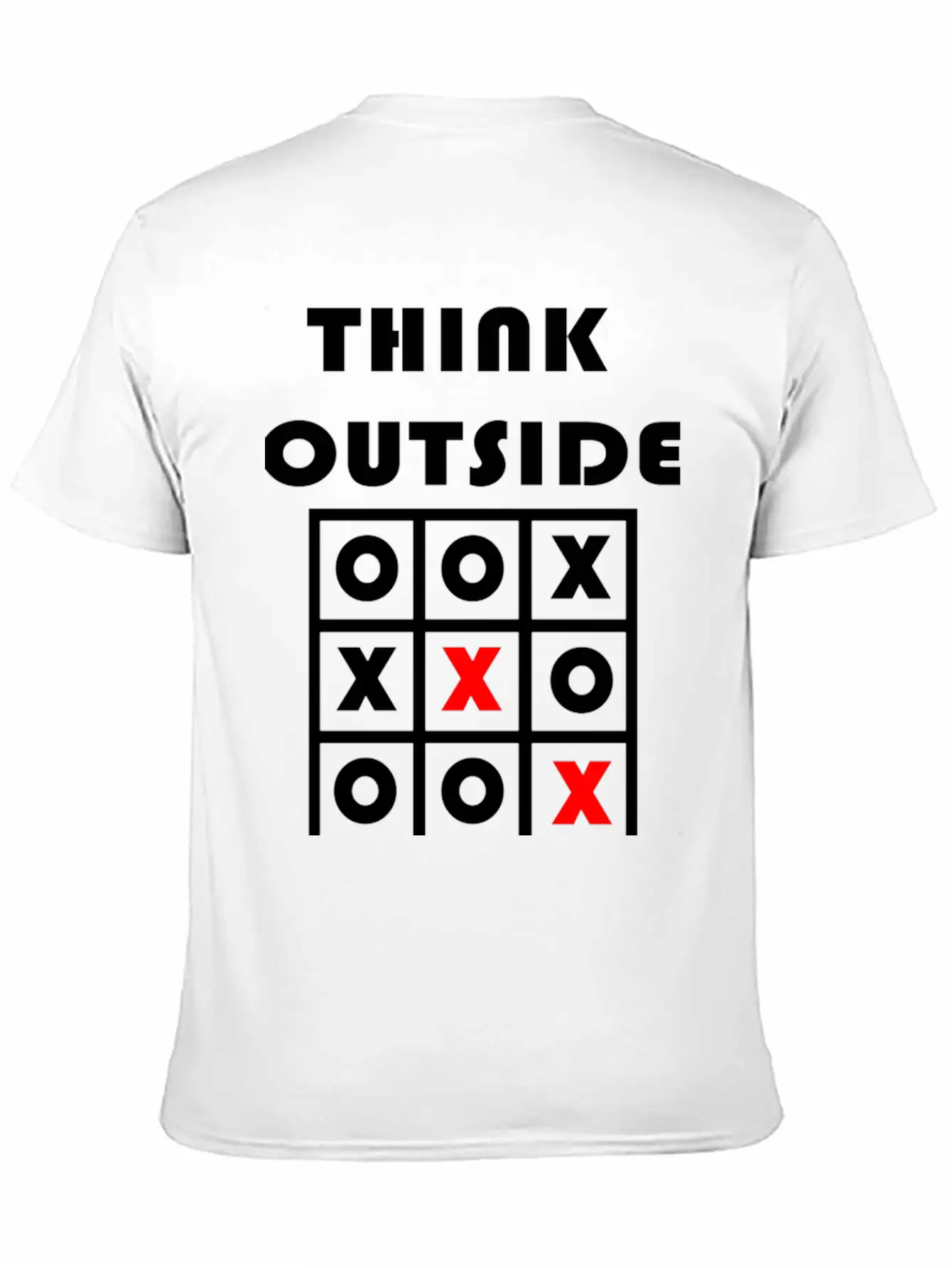 Think Outside The Box Tic Tac Toe Geschenk Stylish Everyday T-Shirt – Unisex Basic Cotton Tee