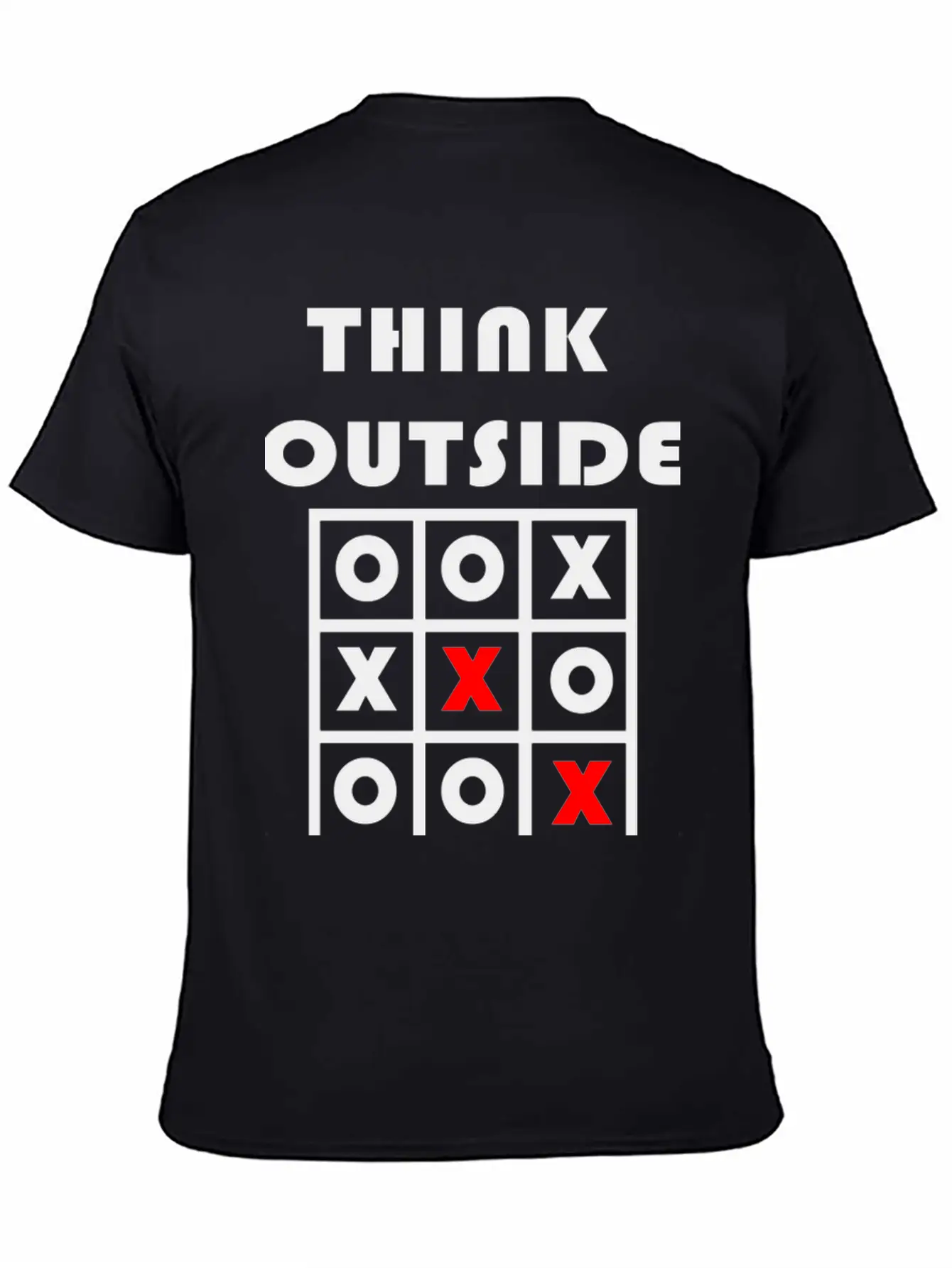 Think Outside The Box Tic Tac Toe Geschenk Stylish Everyday T-Shirt – Unisex Basic Cotton Tee