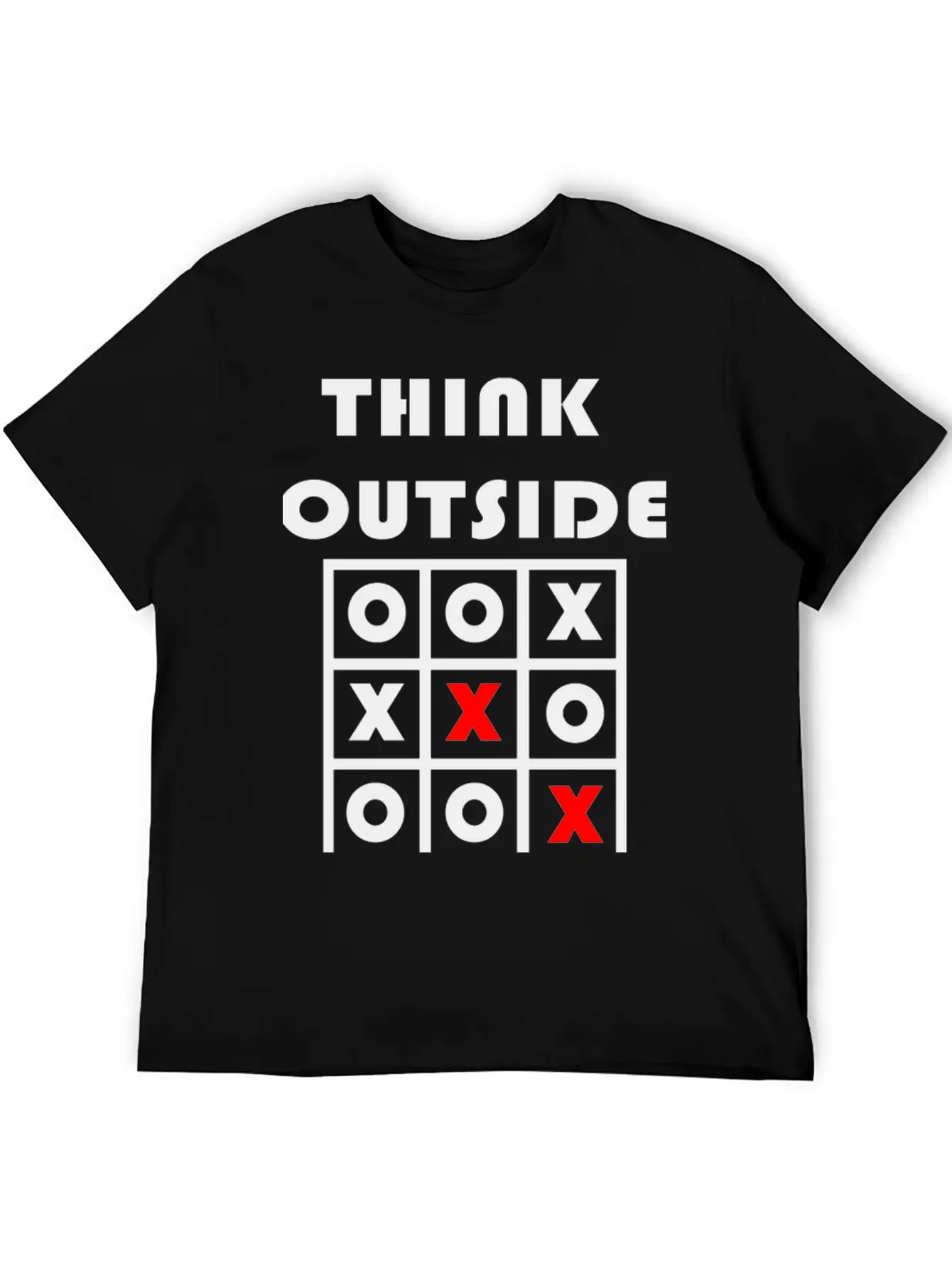 Think Outside The Box Tic Tac Toe Geschenk Stylish Everyday T-Shirt – Unisex Basic Cotton Tee