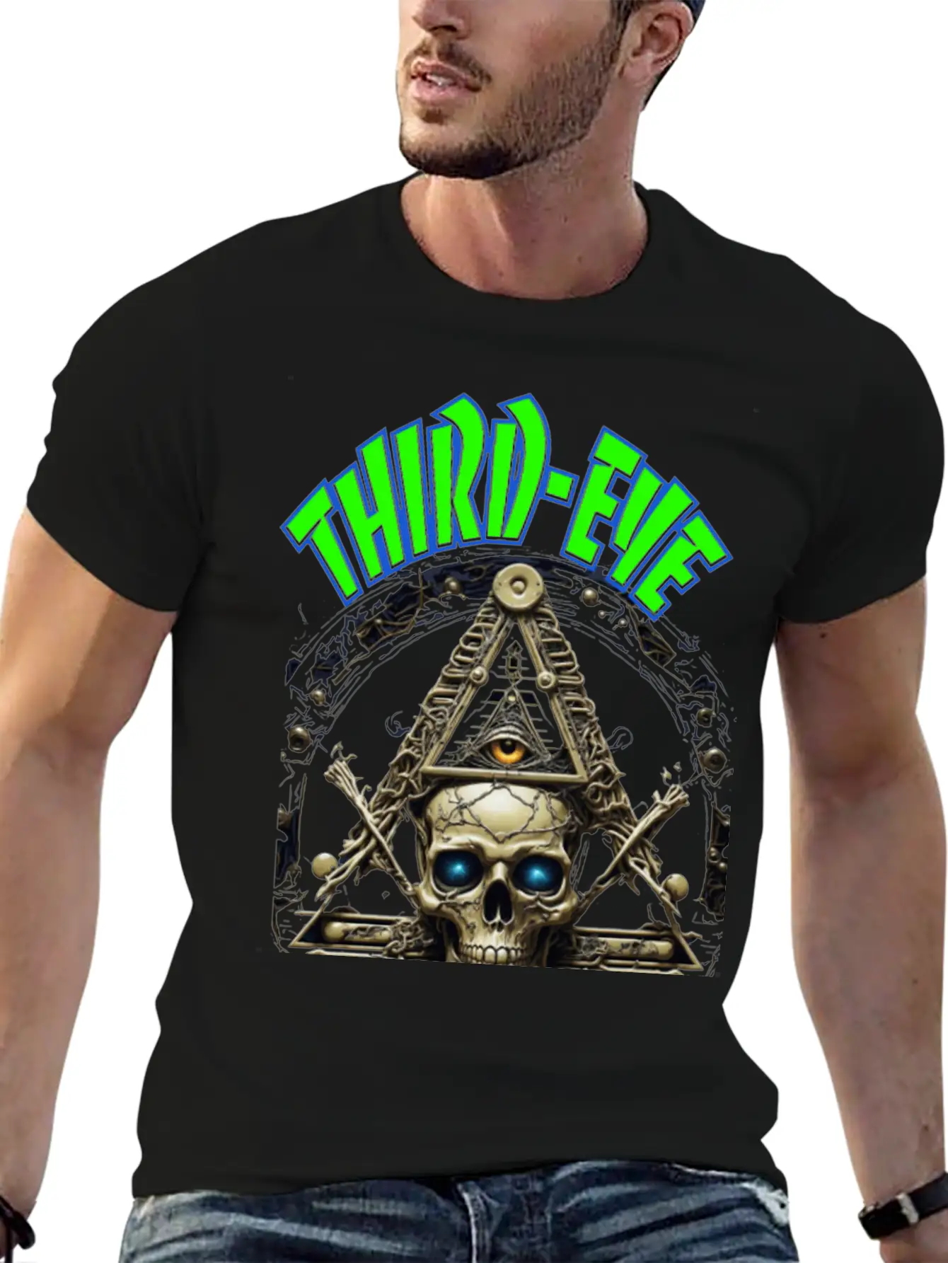 THIRD-EYE GRAPHICS Comfortable Minimalist Graphic Tee – Summer Style Essential