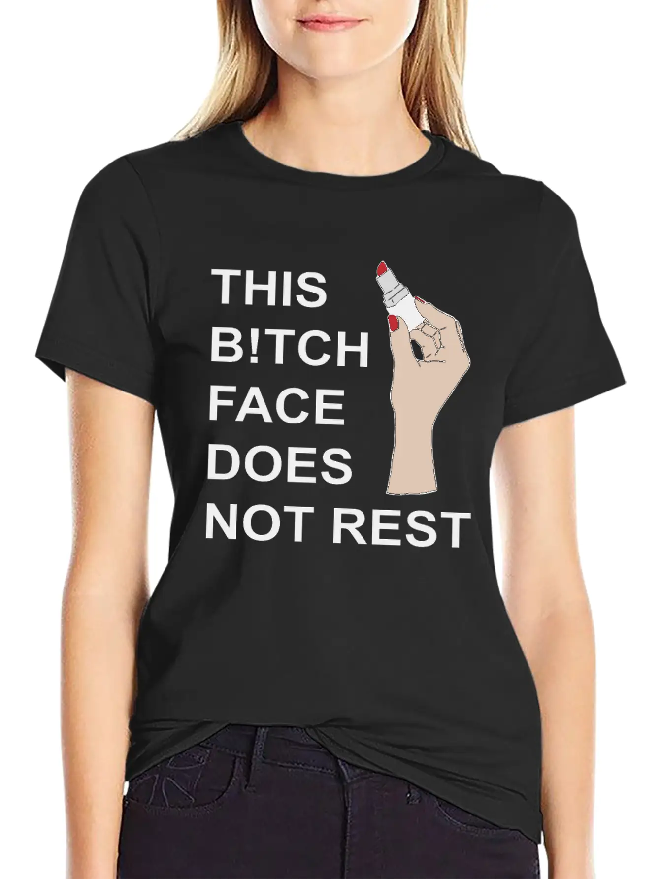 This B!tch Face Does Not Rest Unisex Casual T-Shirt – Clean Design For Daily Comfort