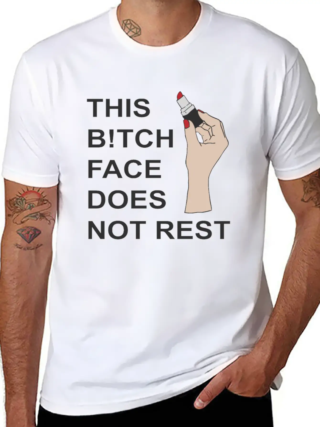This B!tch Face Does Not Rest Unisex Casual T-Shirt – Clean Design For Daily Comfort