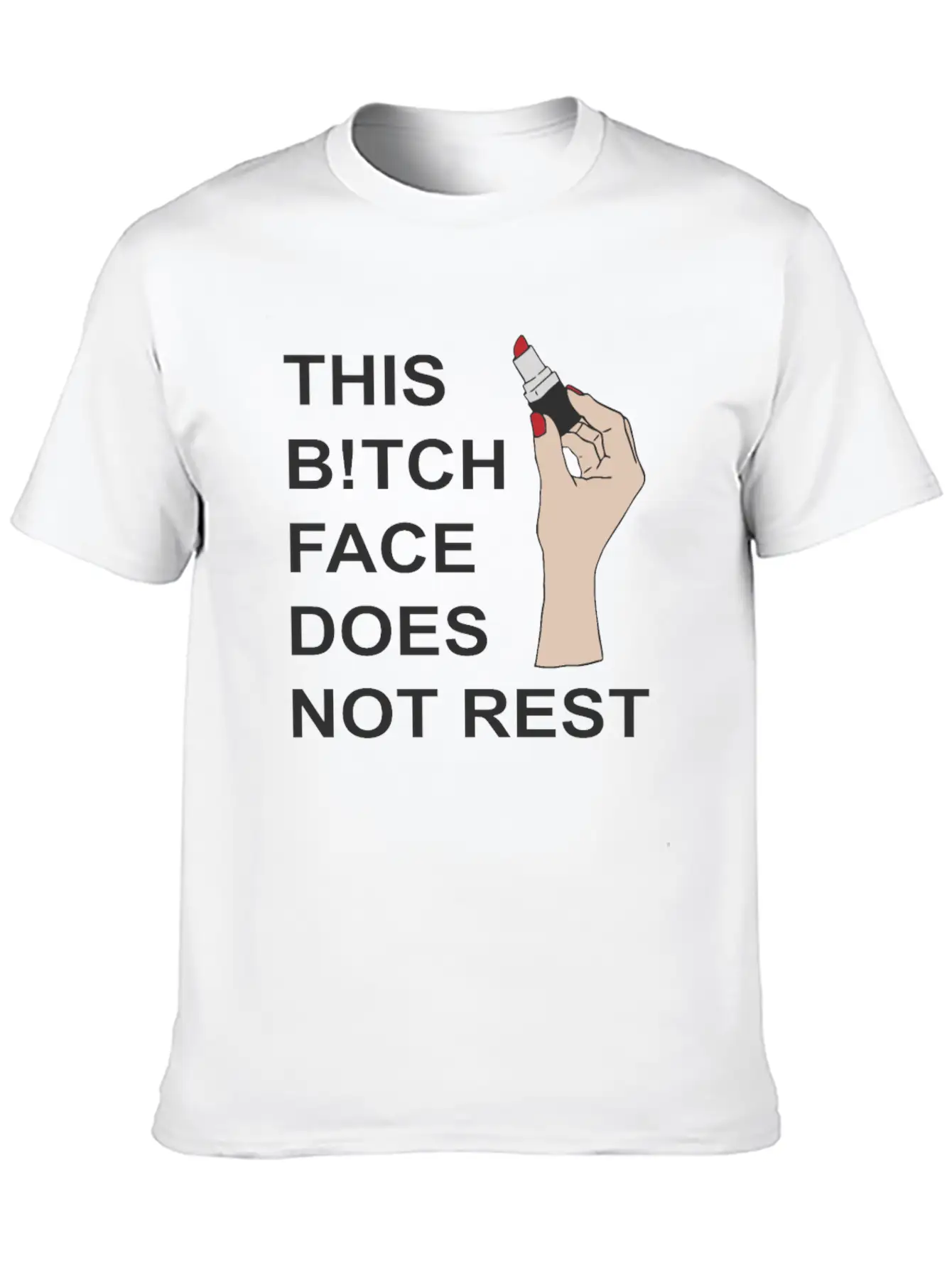 This B!tch Face Does Not Rest Unisex Casual T-Shirt – Clean Design For Daily Comfort
