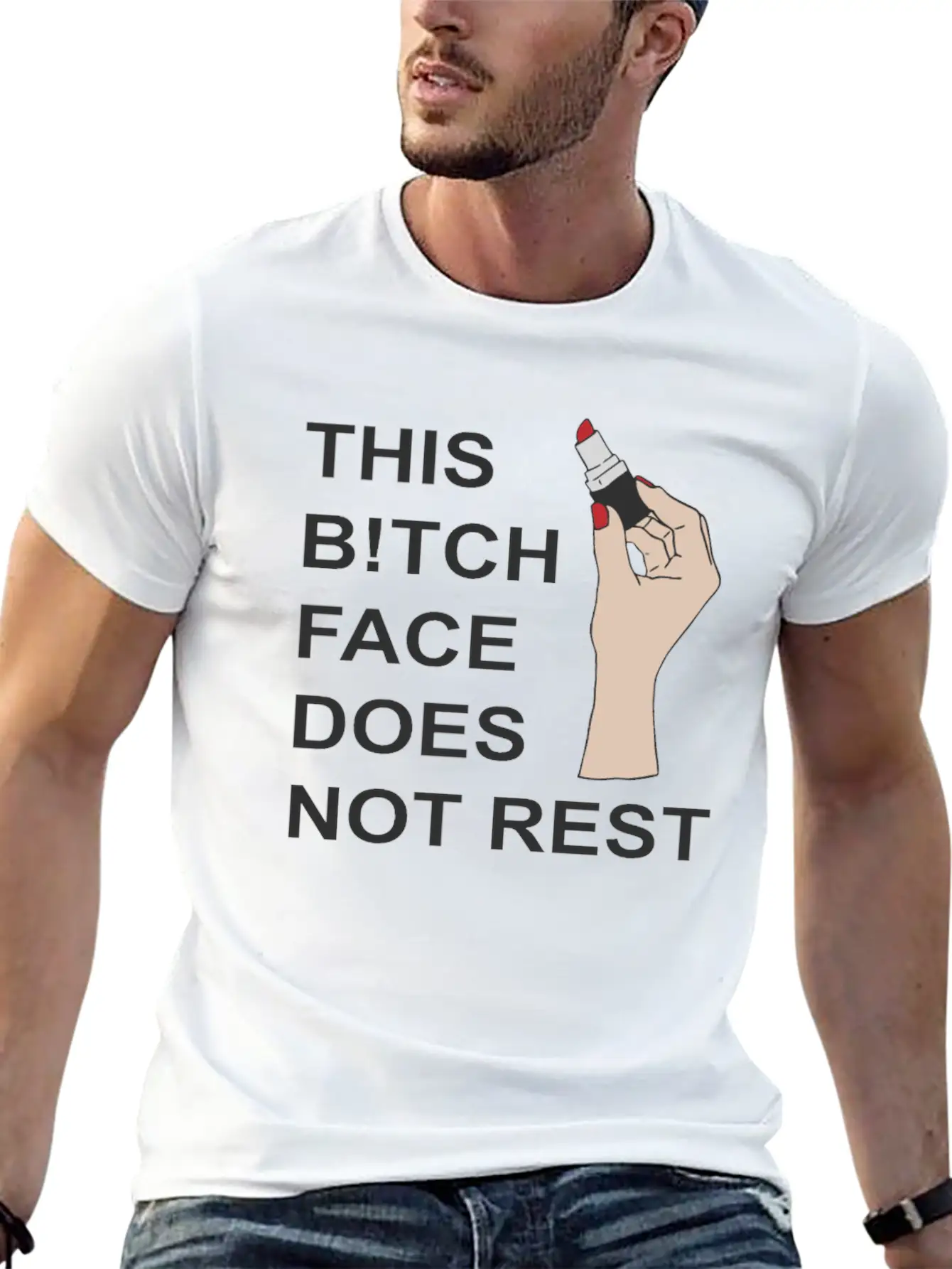 This B!tch Face Does Not Rest Unisex Casual T-Shirt – Clean Design For Daily Comfort