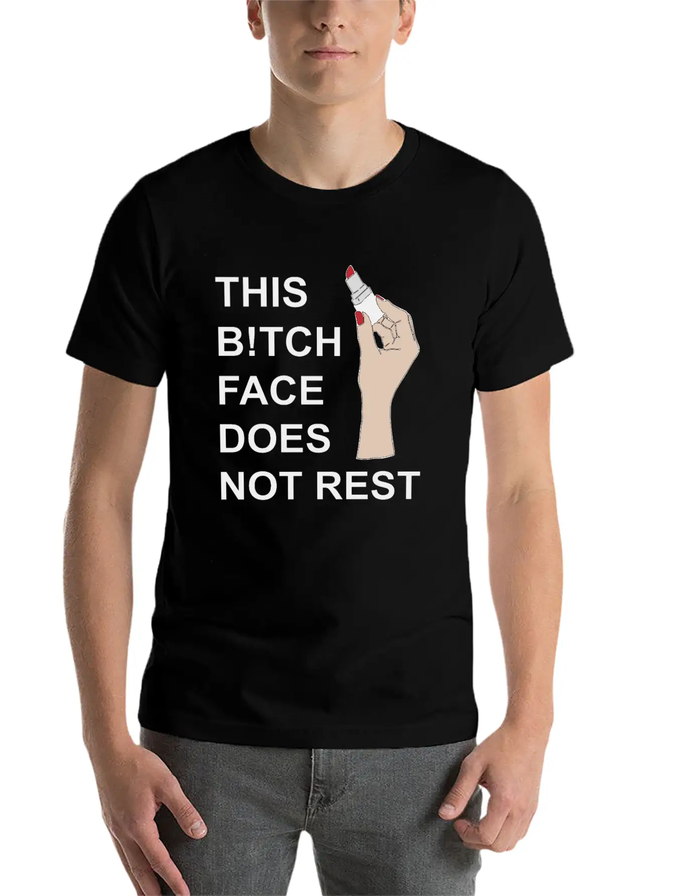 This B!tch Face Does Not Rest Unisex Casual T-Shirt – Clean Design For Daily Comfort