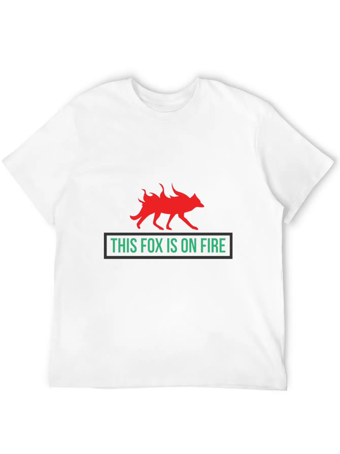 This Fox Is On Fire - Fox Comfortable Minimalist Graphic Tee – Summer Style Essential