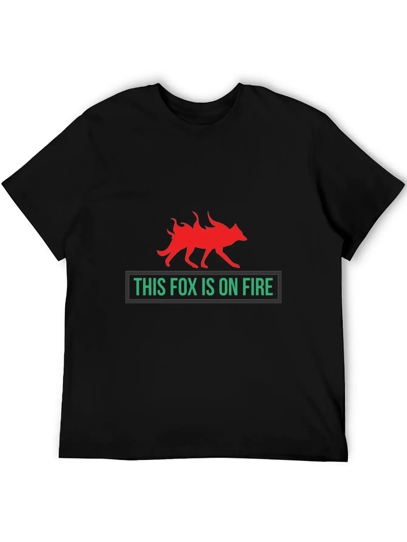 This Fox Is On Fire - Fox Comfortable Minimalist Graphic Tee – Summer Style Essential