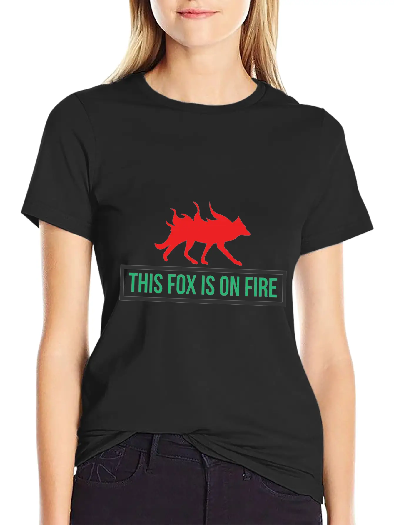 This Fox Is On Fire - Fox Comfortable Minimalist Graphic Tee – Summer Style Essential