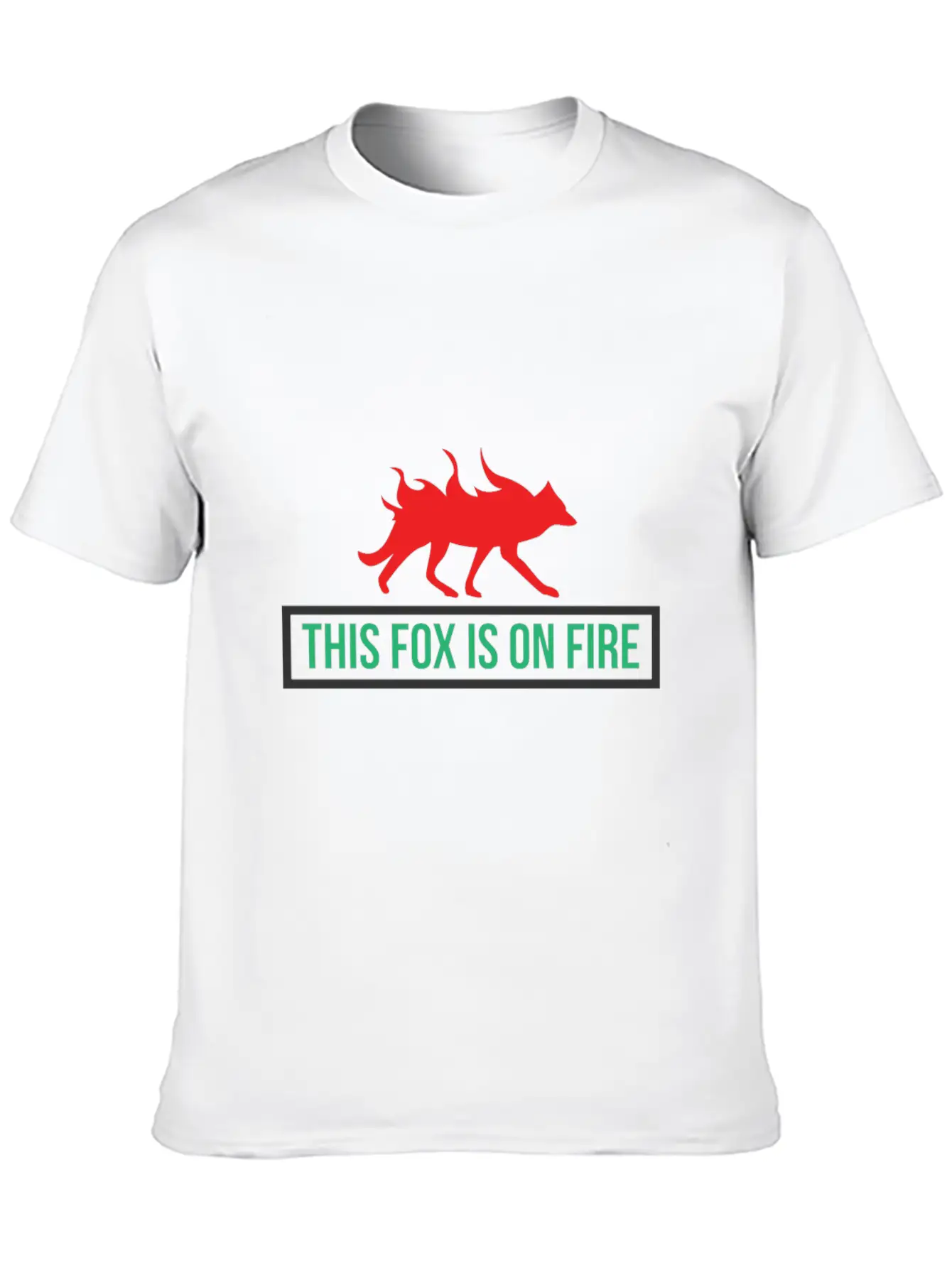 This Fox Is On Fire - Fox Comfortable Minimalist Graphic Tee – Summer Style Essential