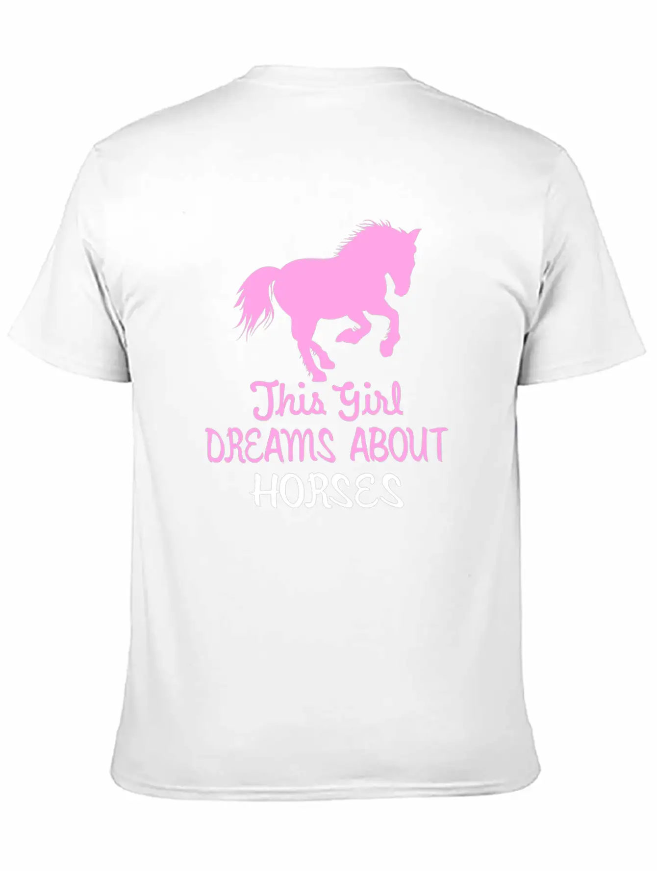 This Girl Dreams About Horses Stylish Everyday T-Shirt – Unisex Basic Cotton Tee