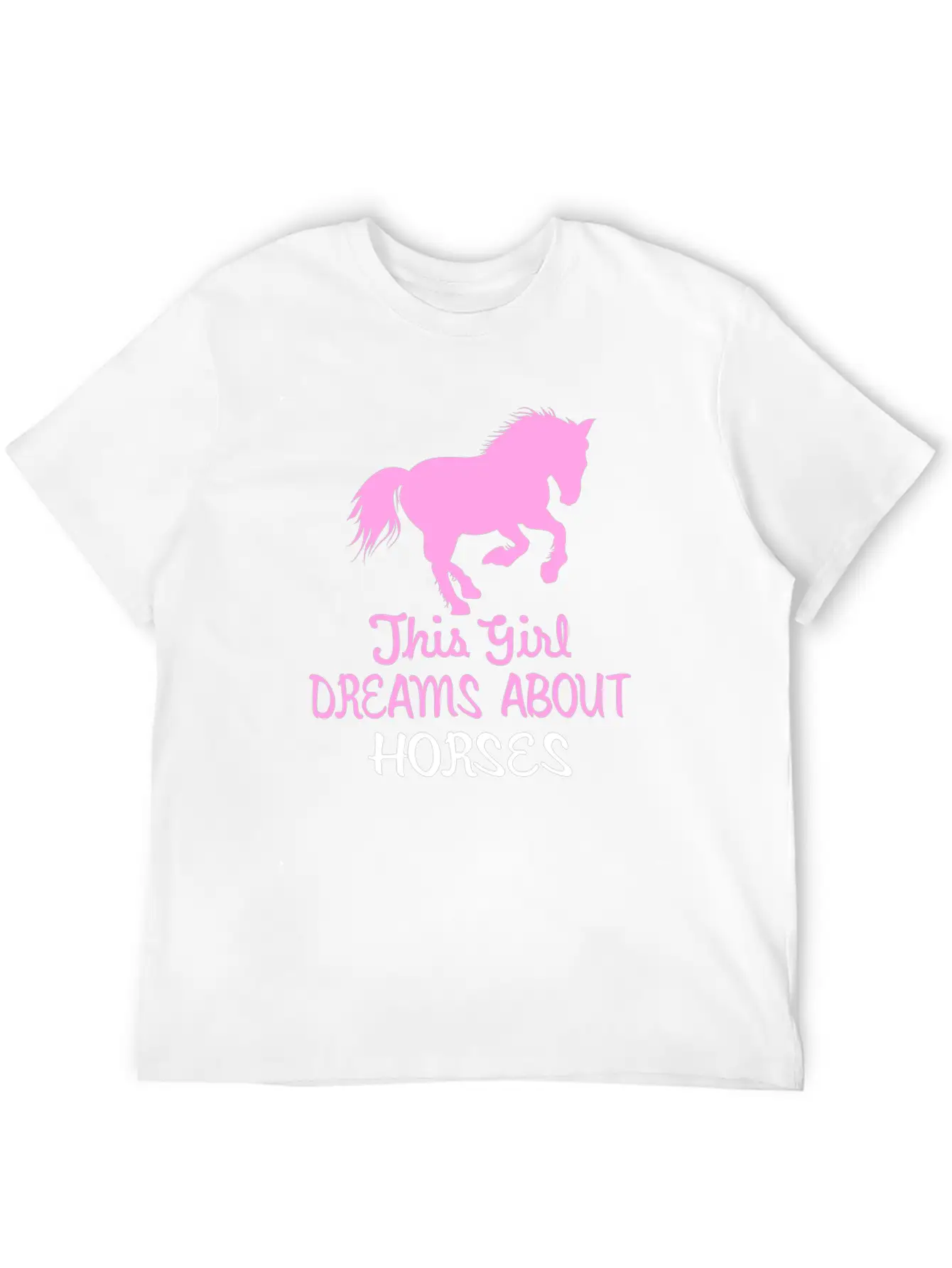This Girl Dreams About Horses Stylish Everyday T-Shirt – Unisex Basic Cotton Tee