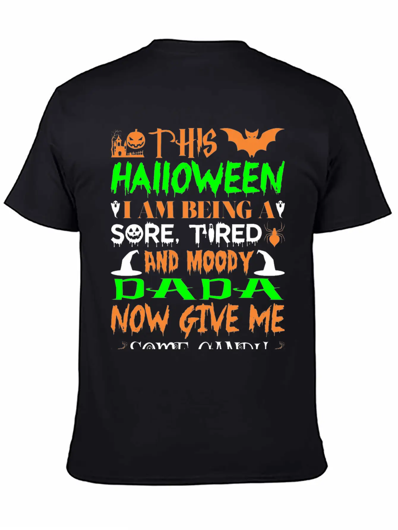 This Halloween Being Tired Moody Dada Candy Comfortable Minimalist Graphic Tee – Summer Style Essential