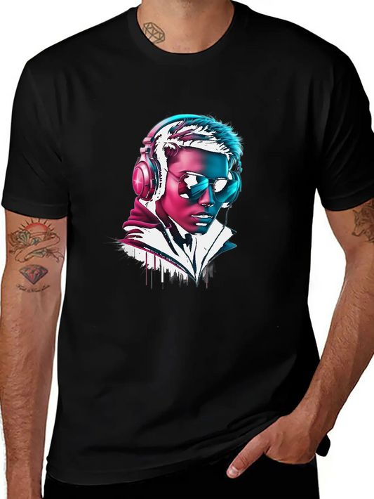 This Is A Striking Digital Illustration! The Vibra Stylish Everyday T-Shirt – Unisex Basic Cotton Tee