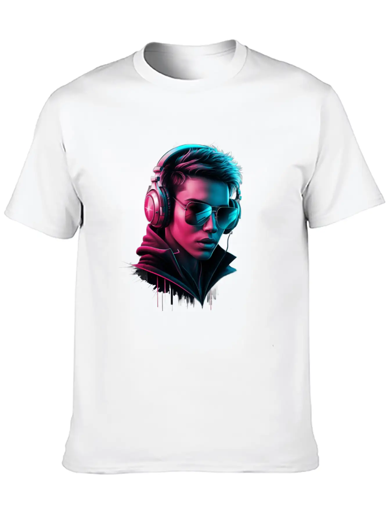 This Is A Striking Digital Illustration! The Vibra Stylish Everyday T-Shirt – Unisex Basic Cotton Tee