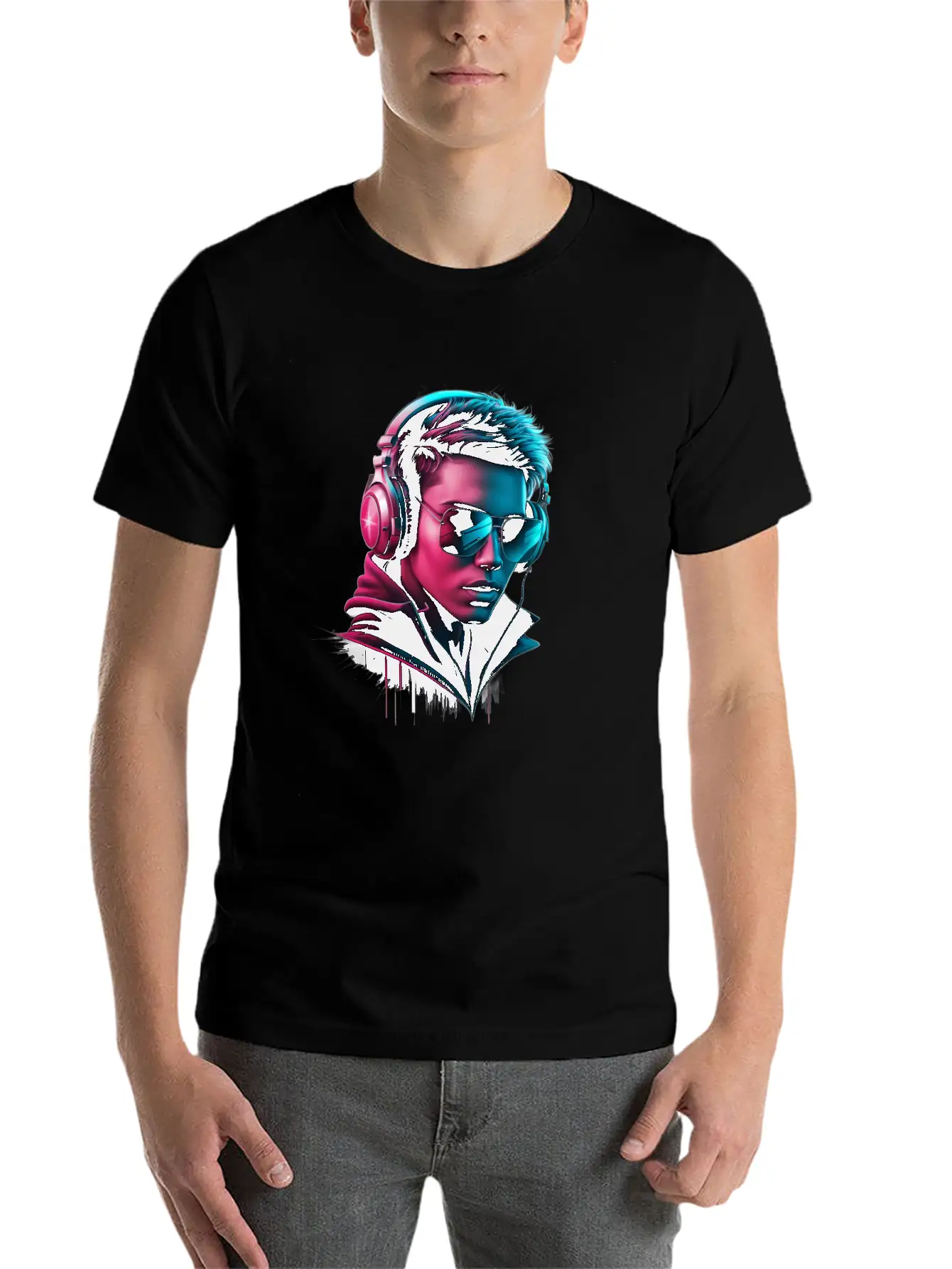 This Is A Striking Digital Illustration! The Vibra Stylish Everyday T-Shirt – Unisex Basic Cotton Tee
