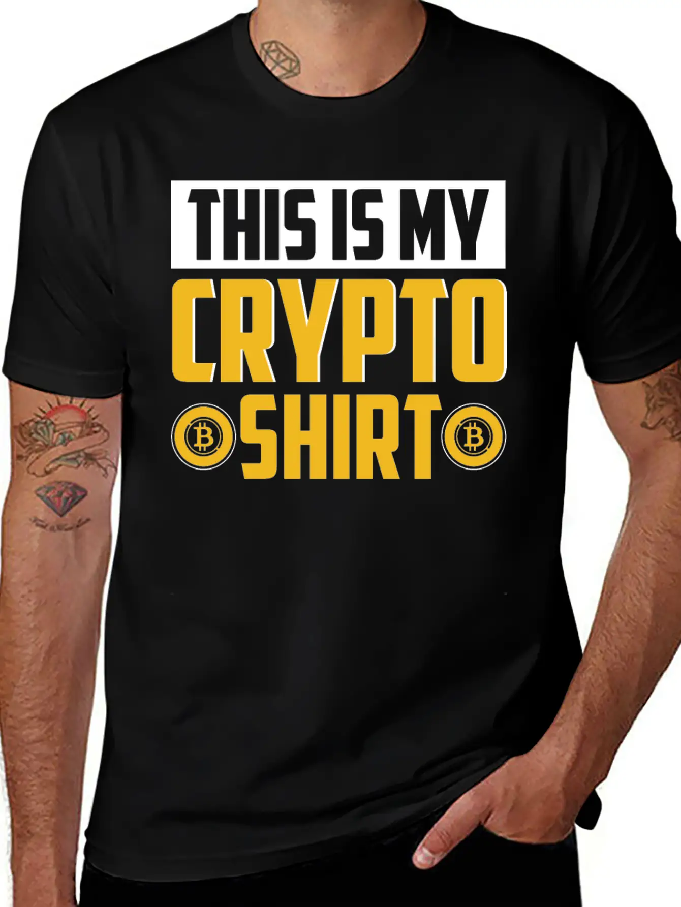 This Is My Crypto Shirt, Nft, Crypto Unisex Short Sleeve Soft Cotton T-Shirt – Casual Everyday Wear