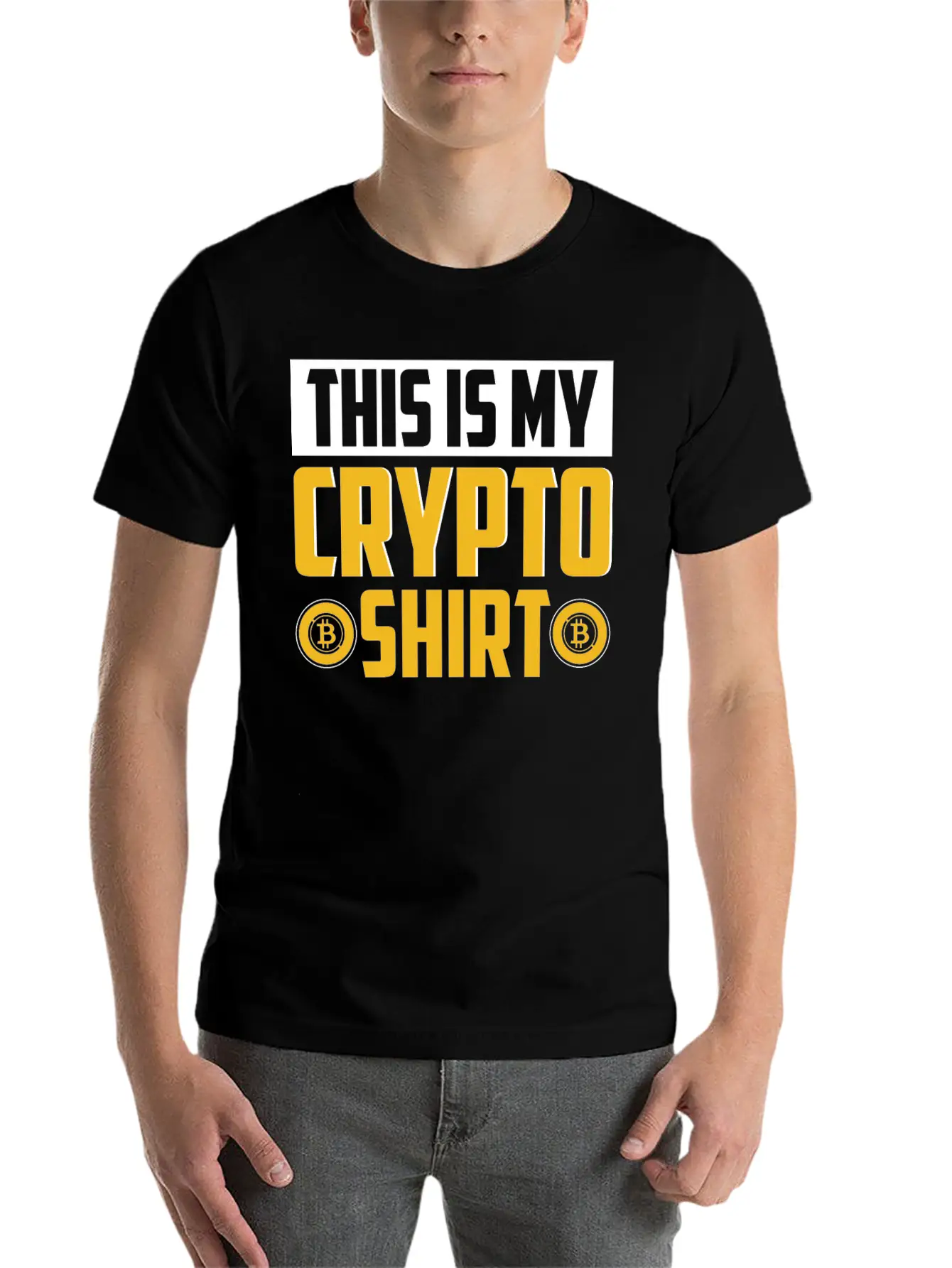 This Is My Crypto Shirt, Nft, Crypto Unisex Short Sleeve Soft Cotton T-Shirt – Casual Everyday Wear