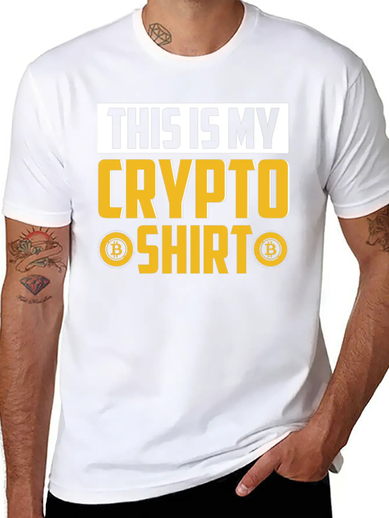 This Is My Crypto Shirt, Nft, Crypto Unisex Short Sleeve Soft Cotton T-Shirt – Casual Everyday Wear