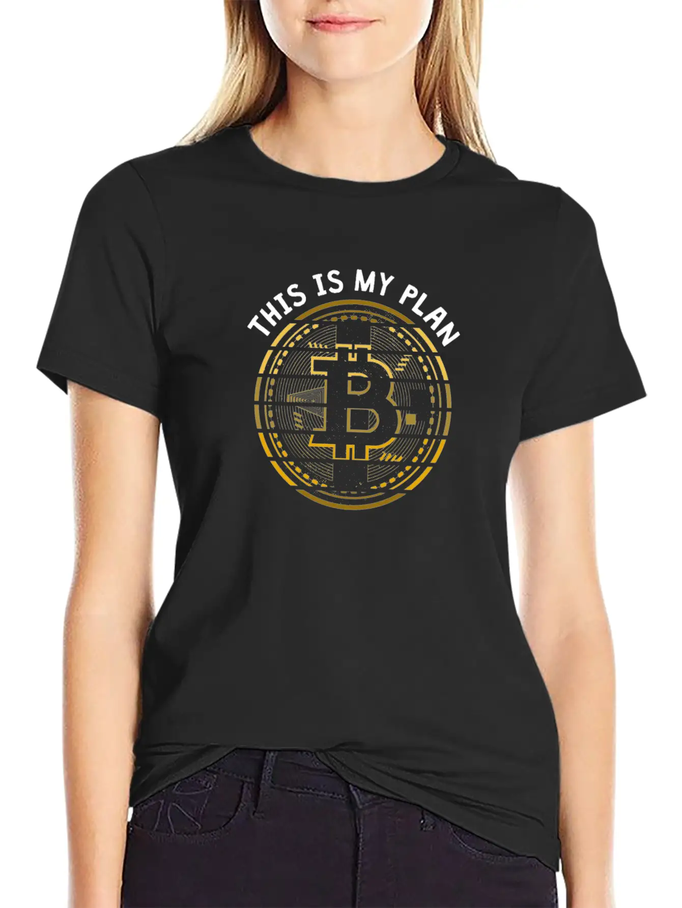 This Is My Plan B, Bitcoin Cryptocurrency Unisex Casual T-Shirt – Clean Design For Daily Comfort