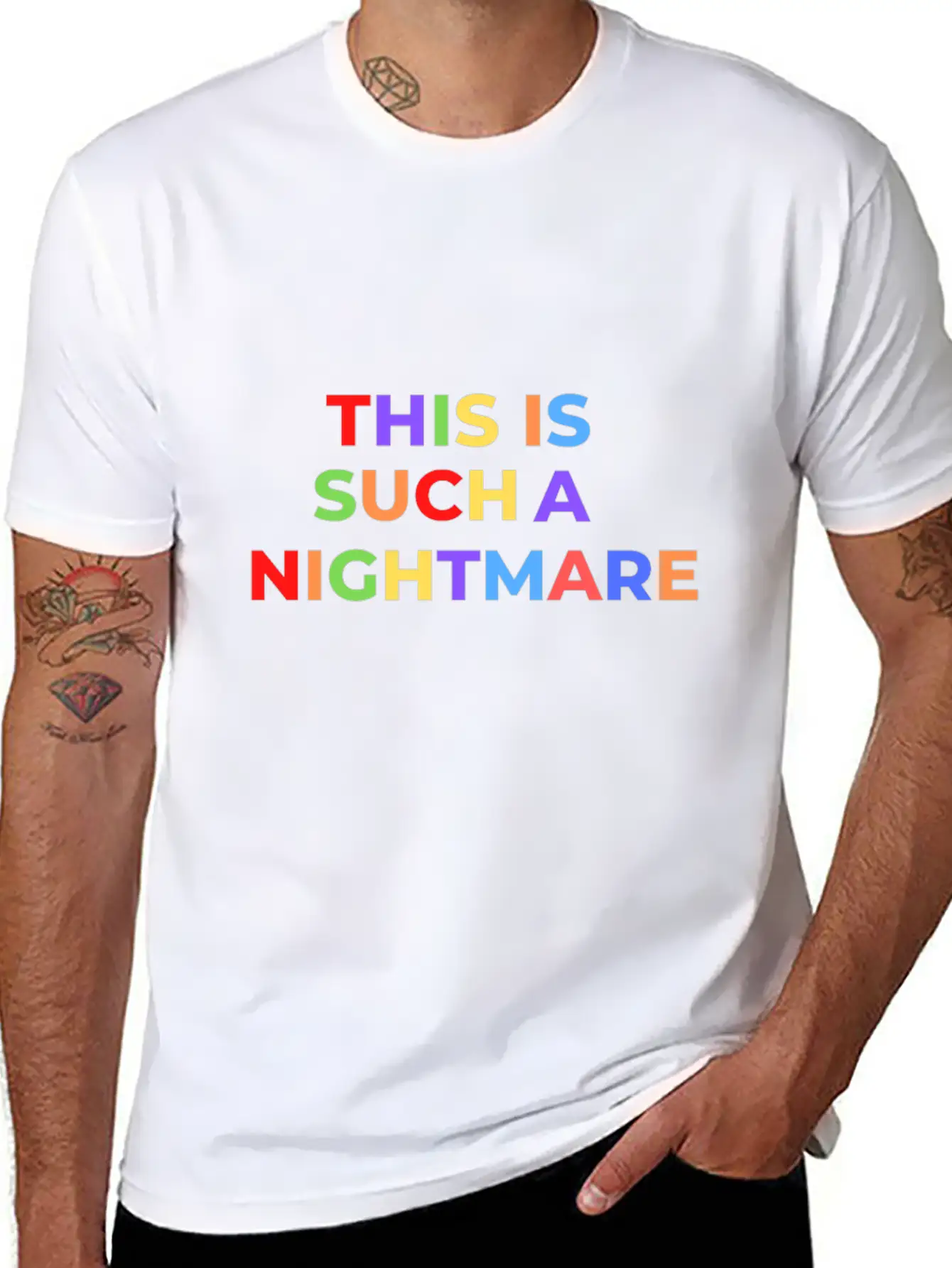 THIS IS SUCH A NIGHTMARE V2 Stylish Everyday T-Shirt – Unisex Basic Cotton Tee