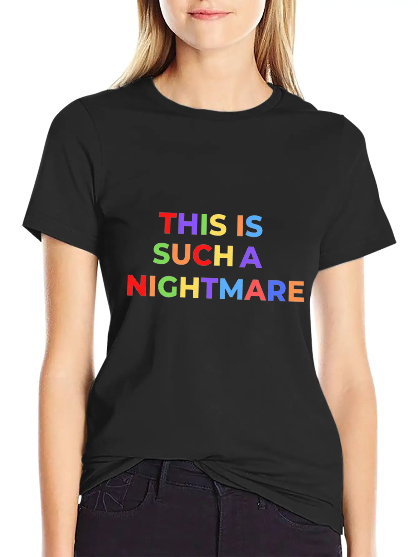 THIS IS SUCH A NIGHTMARE V2 Stylish Everyday T-Shirt – Unisex Basic Cotton Tee