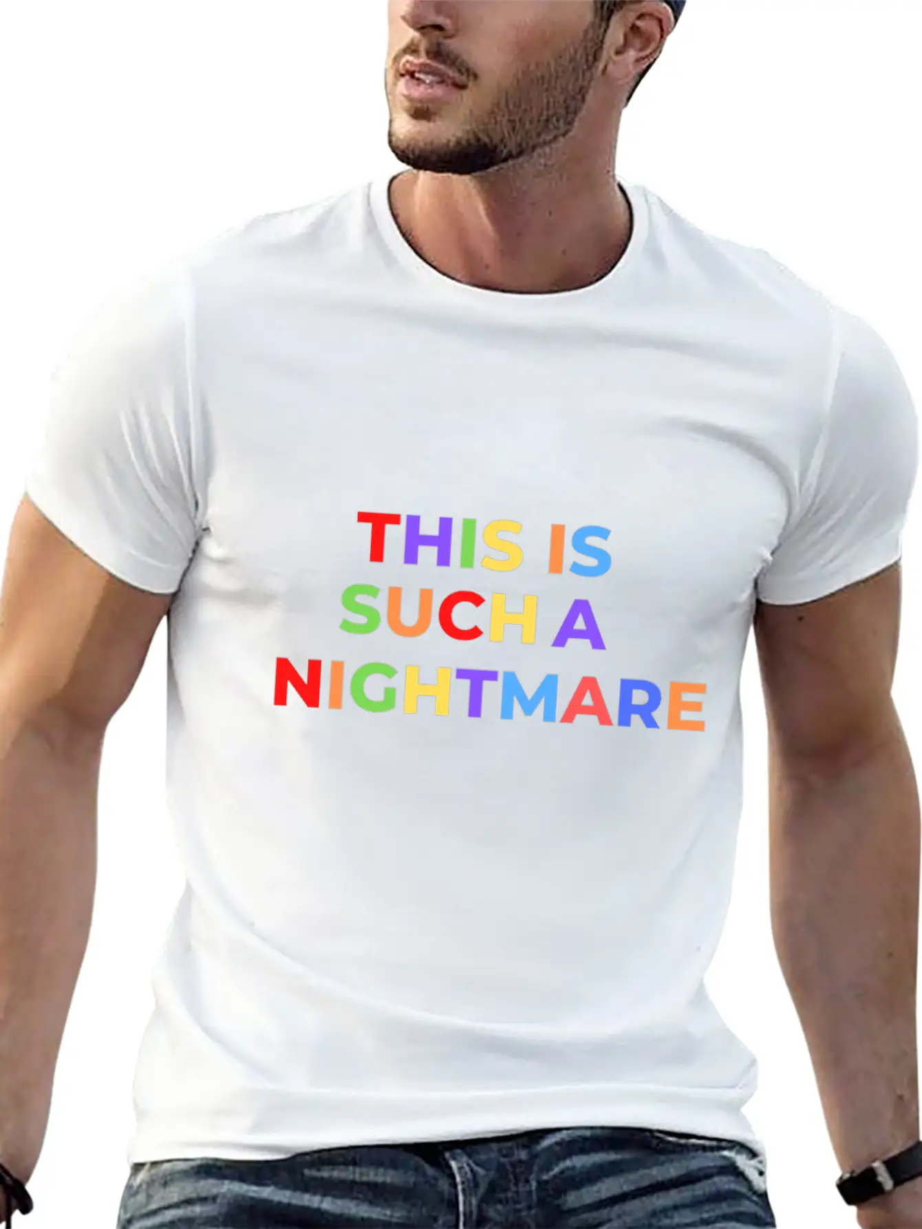 THIS IS SUCH A NIGHTMARE V2 Stylish Everyday T-Shirt – Unisex Basic Cotton Tee